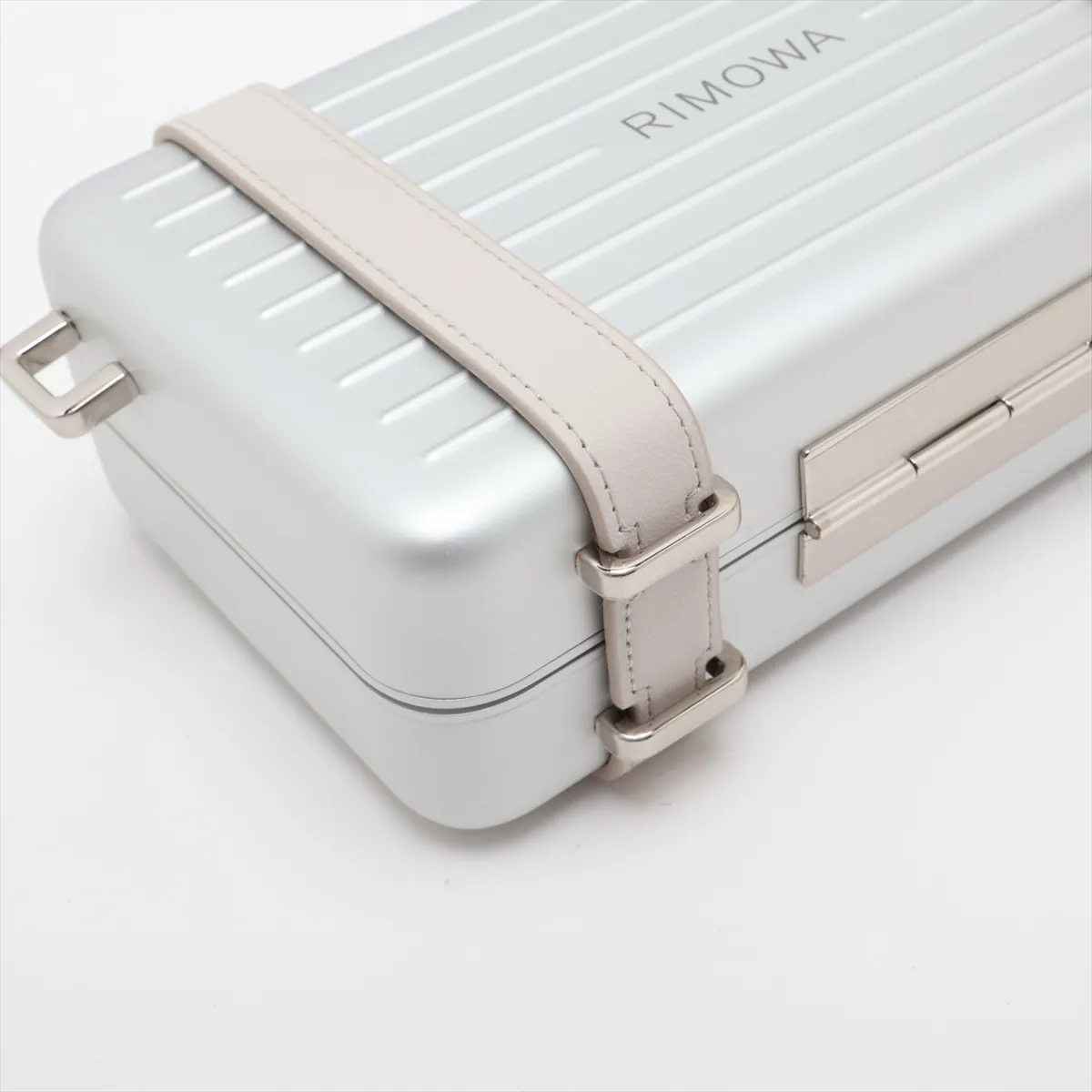 x Rimowa Personal Aluminum Shoulder Bag, Silver — view 4
