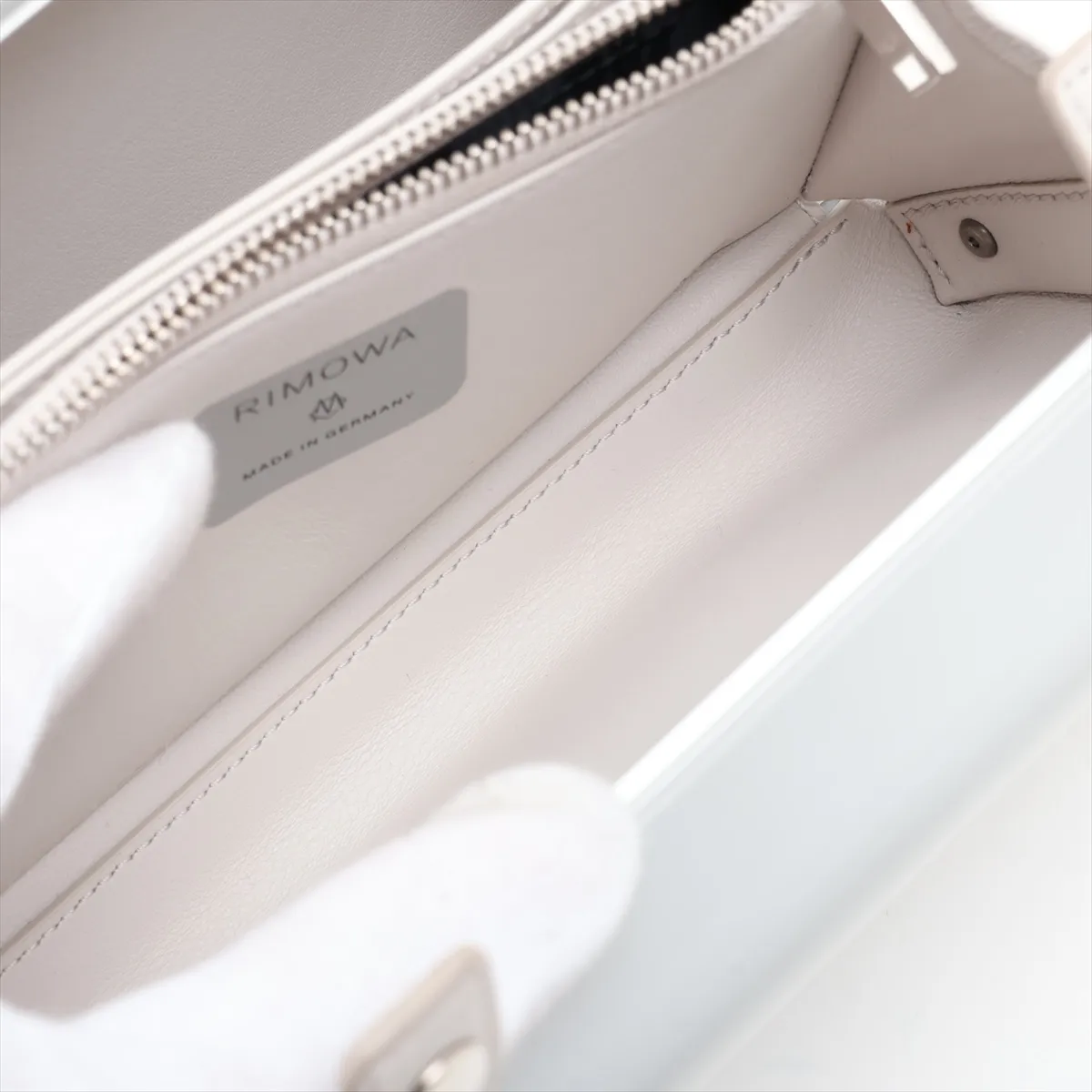 x Rimowa Personal Aluminum Shoulder Bag, Silver — view 9