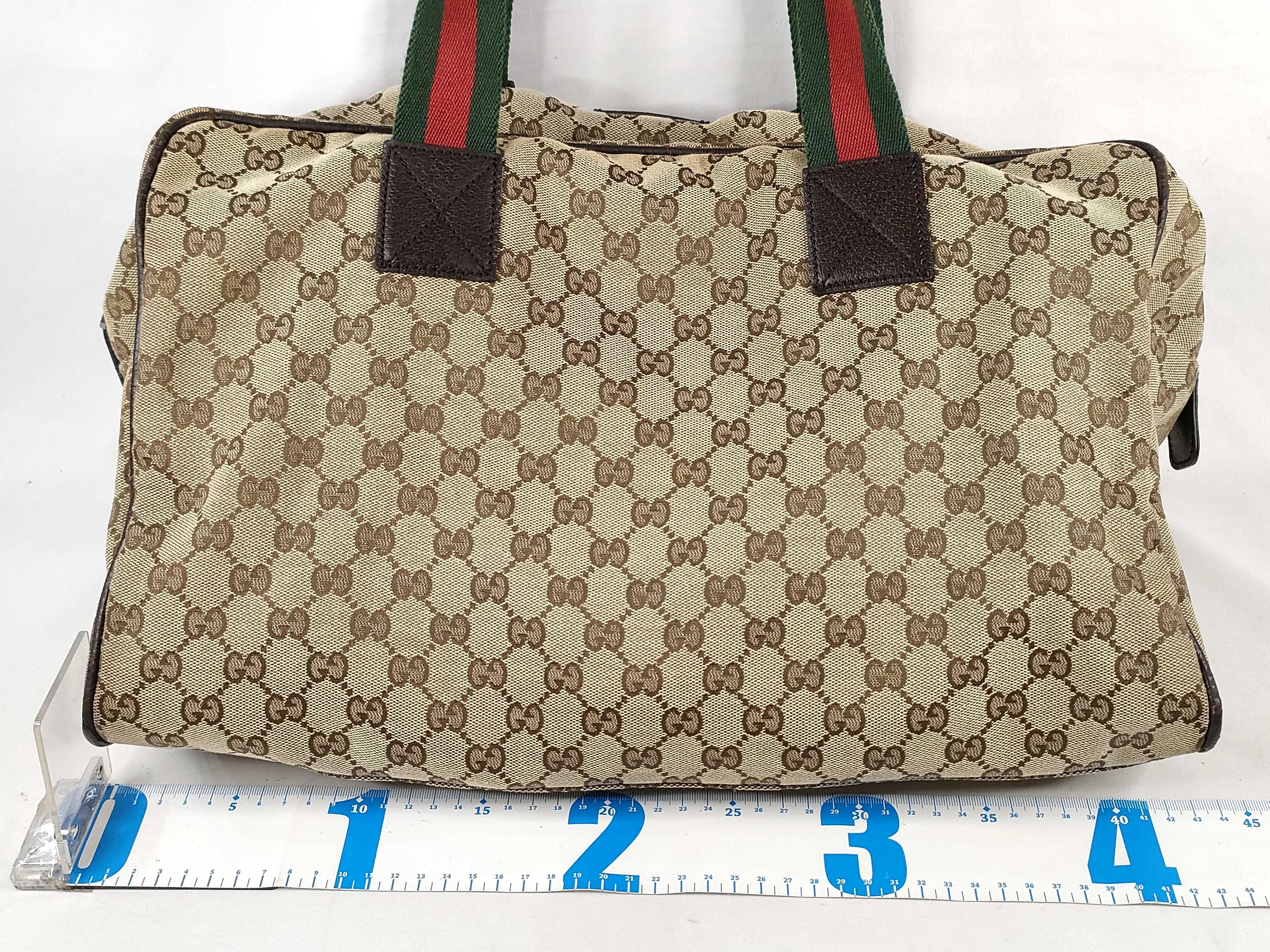 GG Canvas Boston Bag, Sherry Line, GG Canvas, 153240 491403, Brown Boston Bag — view 2