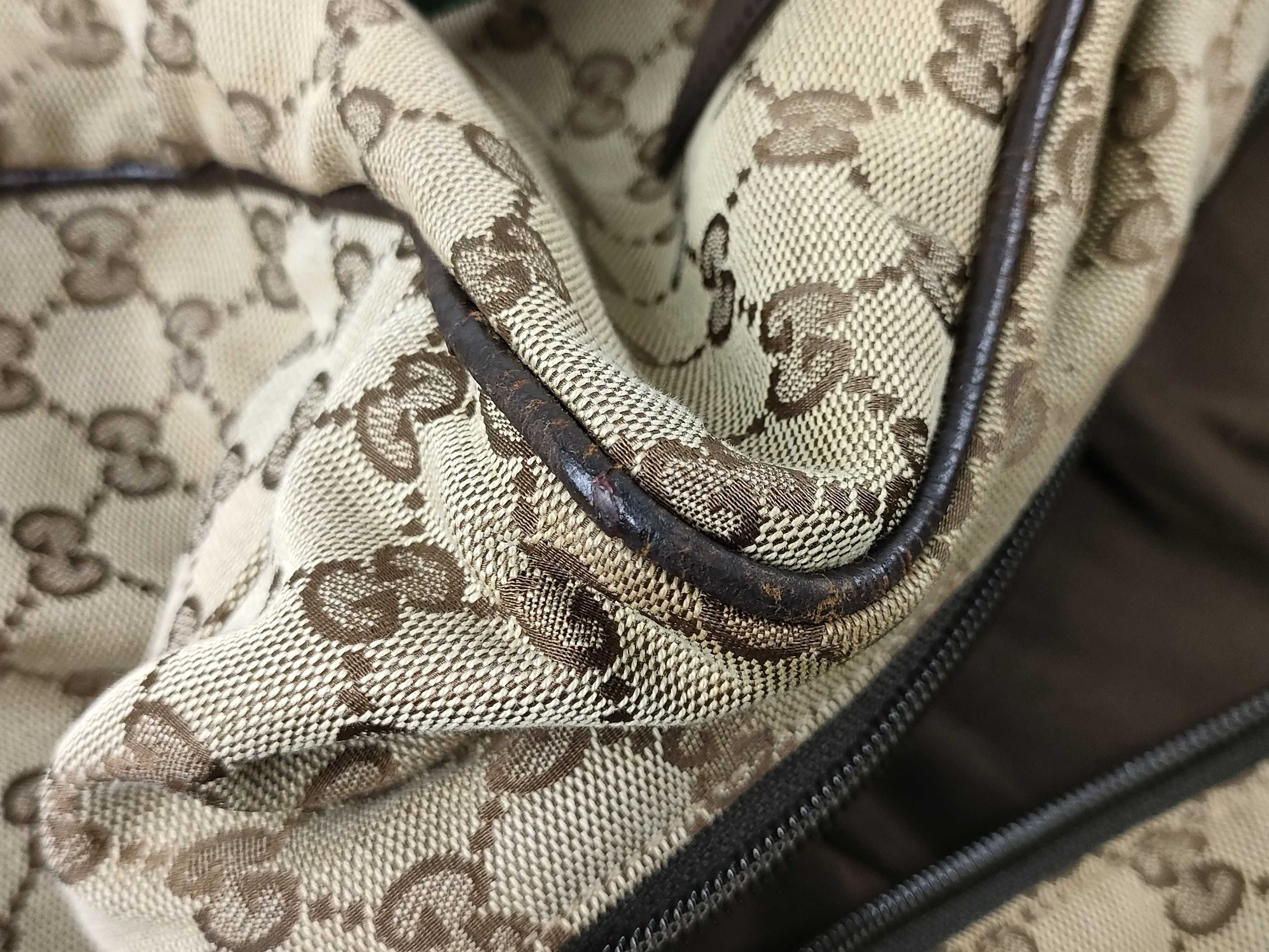 GG Canvas Boston Bag, Sherry Line, GG Canvas, 153240 491403, Brown Boston Bag — view 14