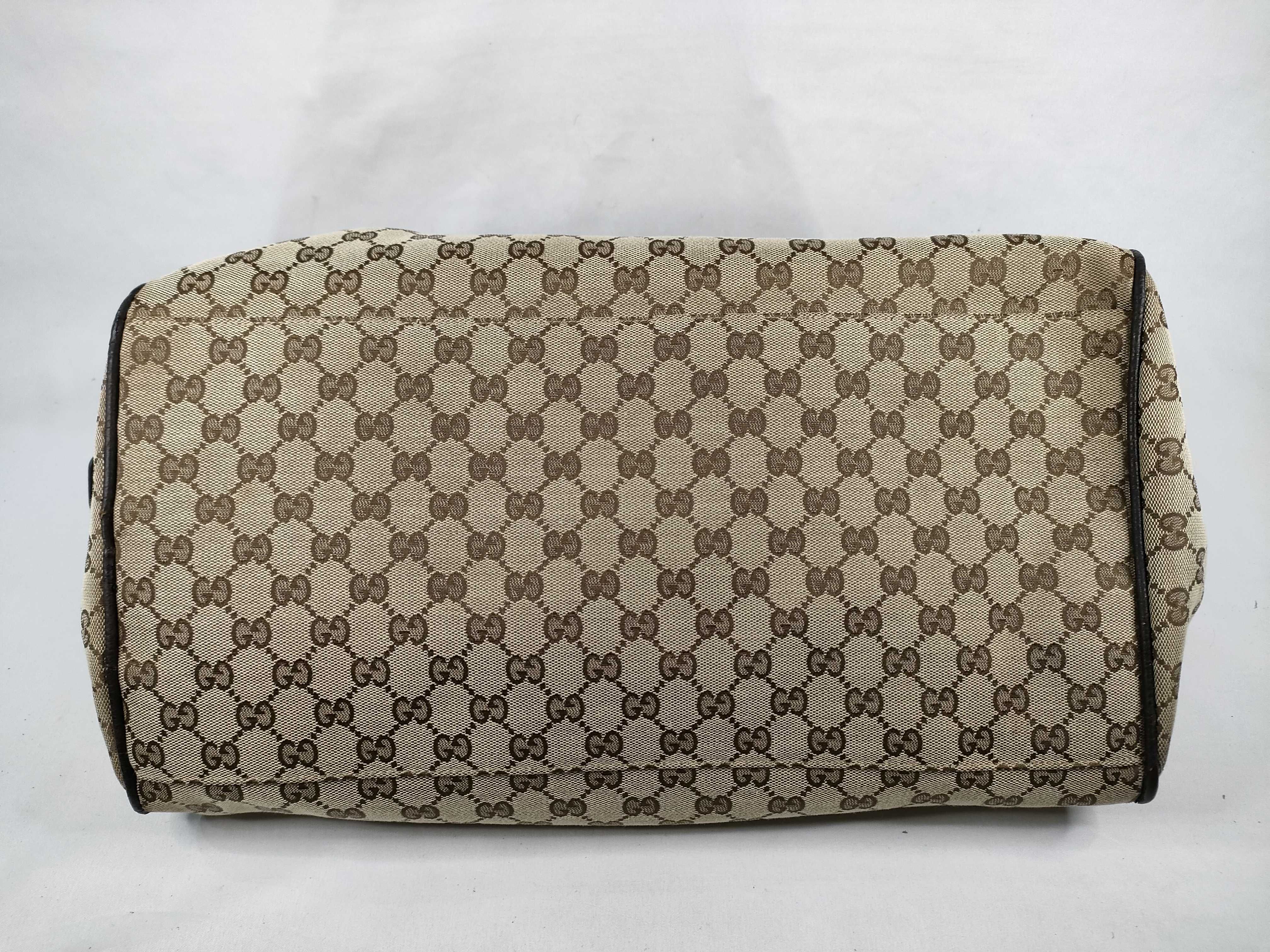 GG Canvas Boston Bag, Sherry Line, GG Canvas, 153240 491403, Brown Boston Bag — view 7