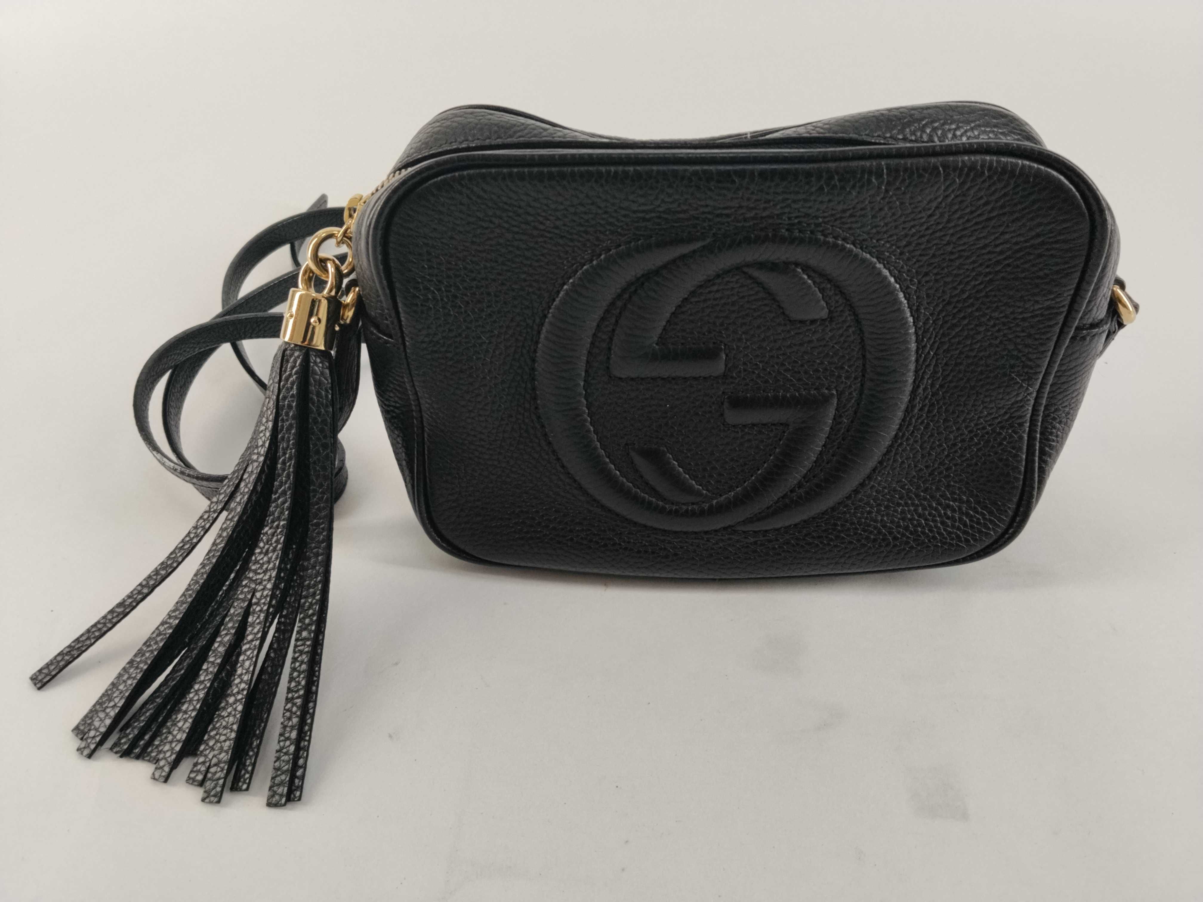 Soho Leather Shoulder Bag, Black, 308364 (Shoulder Bag)