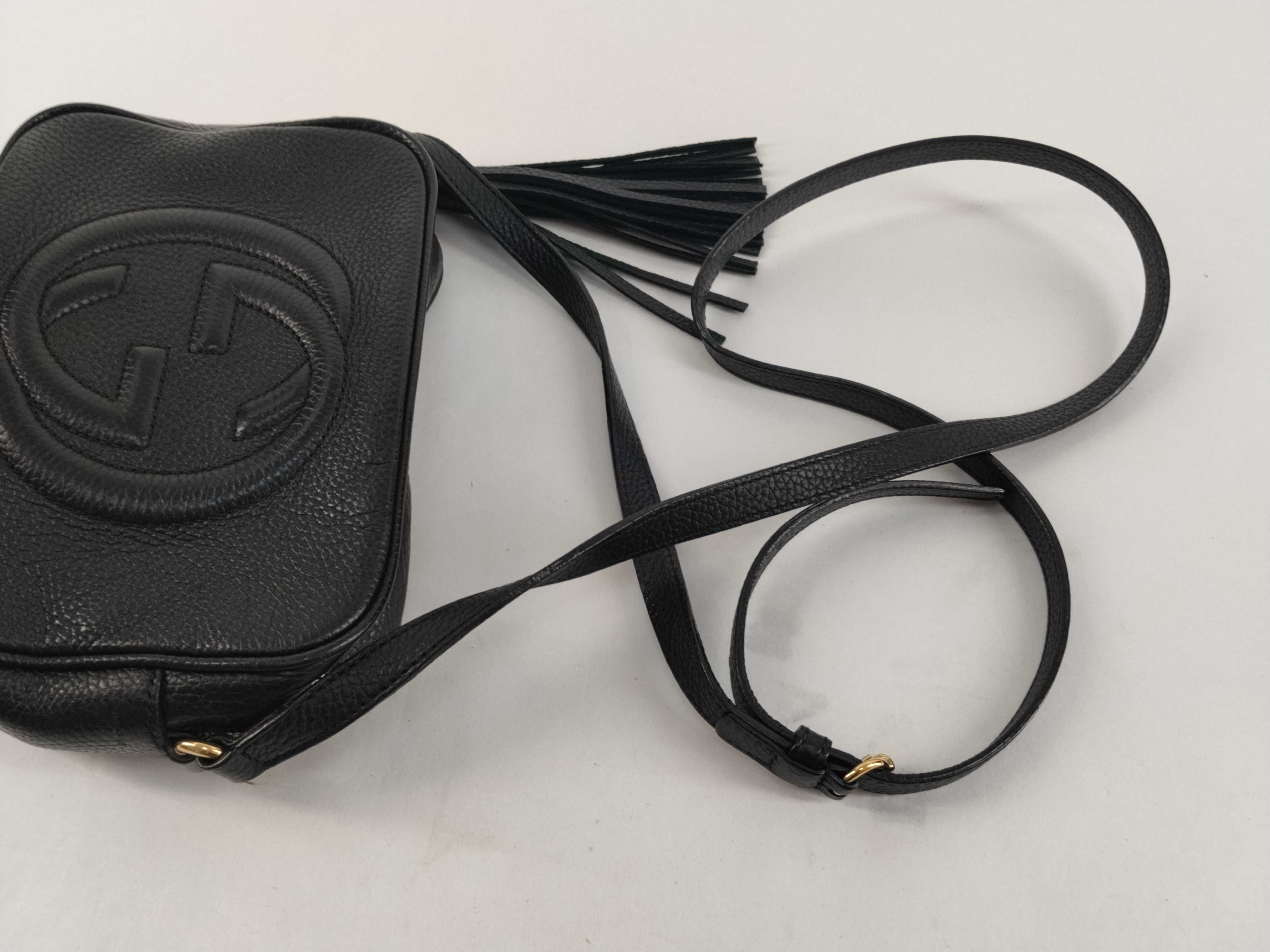 Soho Leather Shoulder Bag, Black, 308364 (Shoulder Bag) — view 3