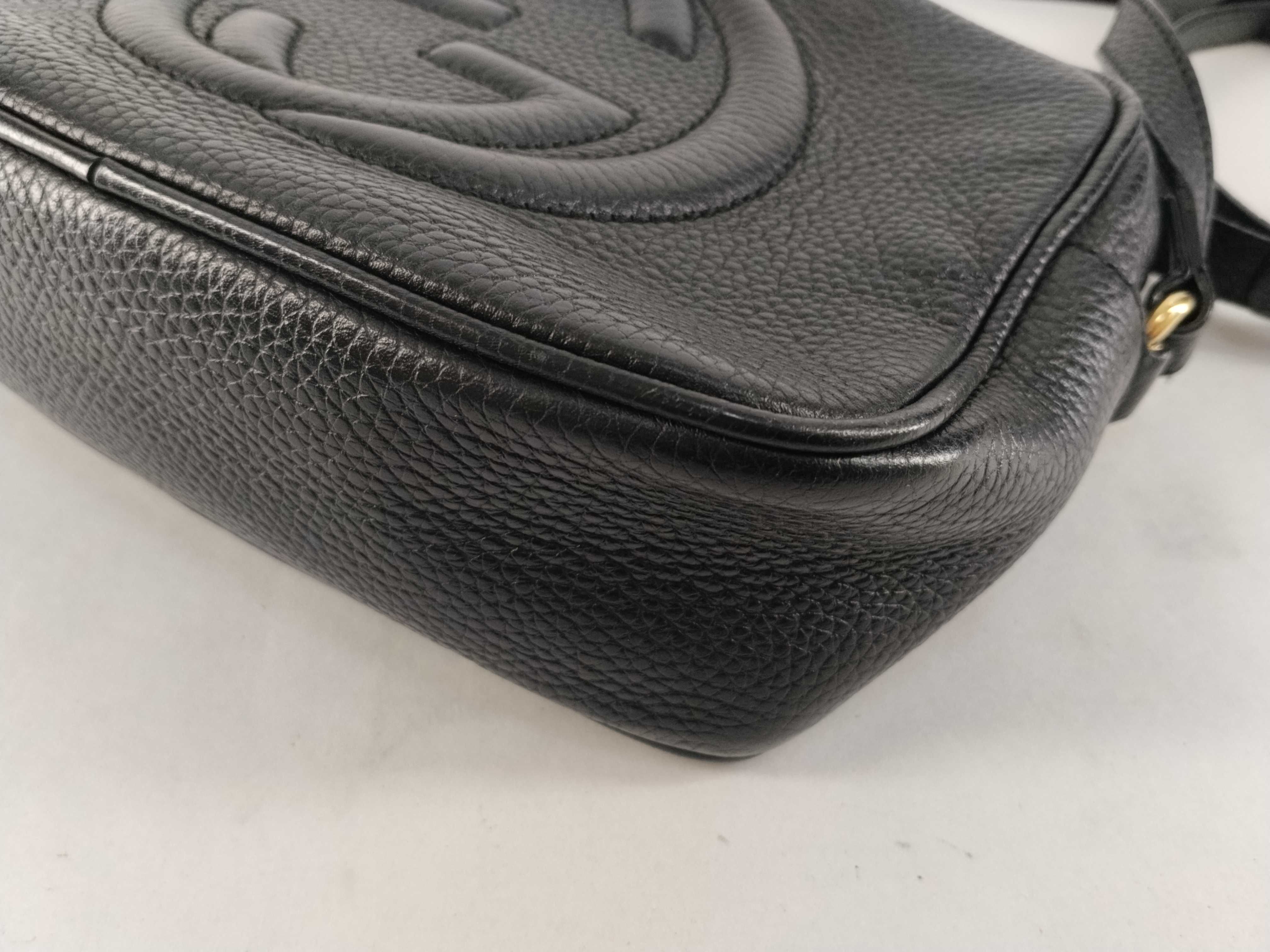 Soho Leather Shoulder Bag, Black, 308364 (Shoulder Bag) — view 6