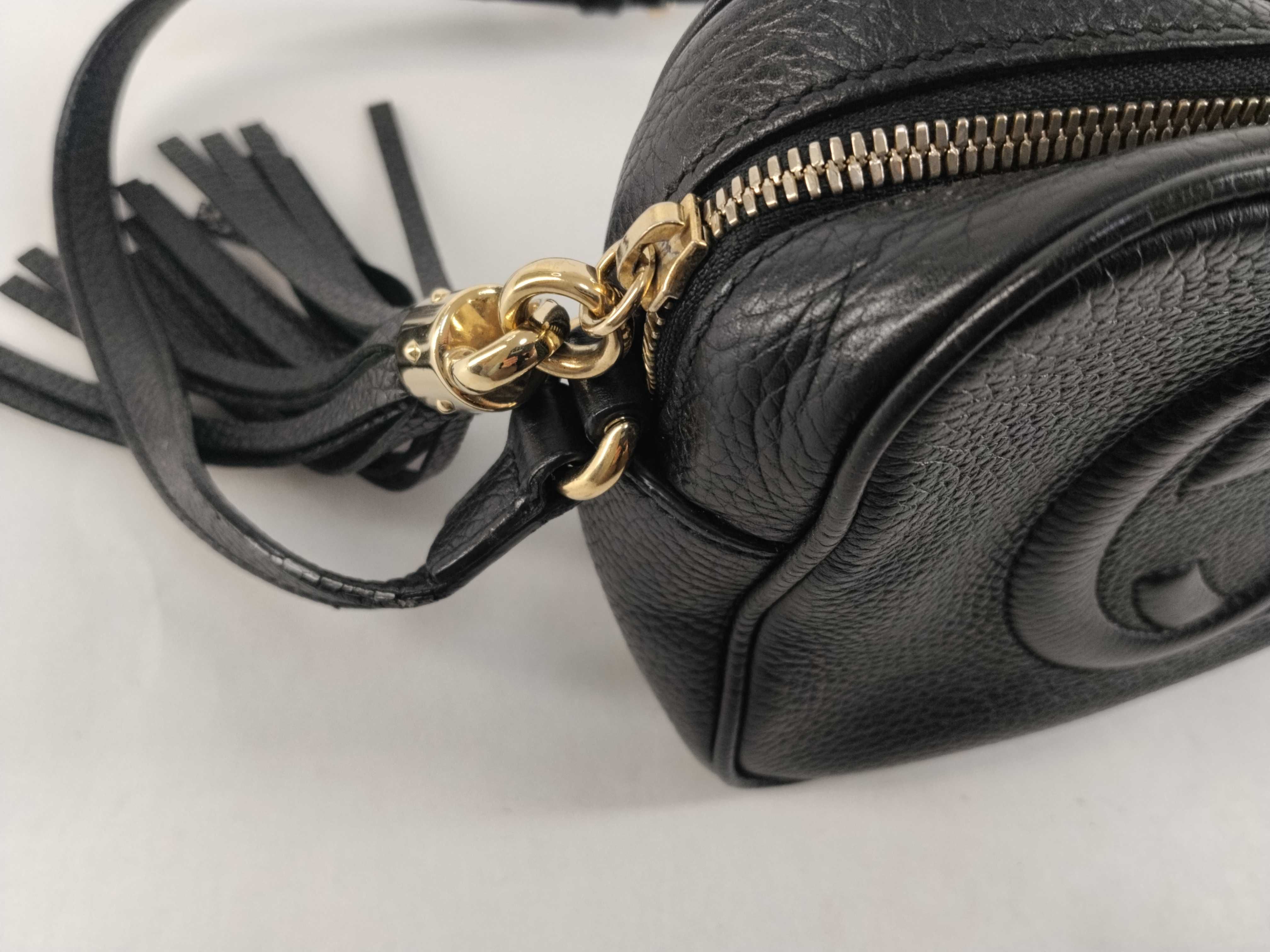 Soho Leather Shoulder Bag, Black, 308364 (Shoulder Bag) — view 8