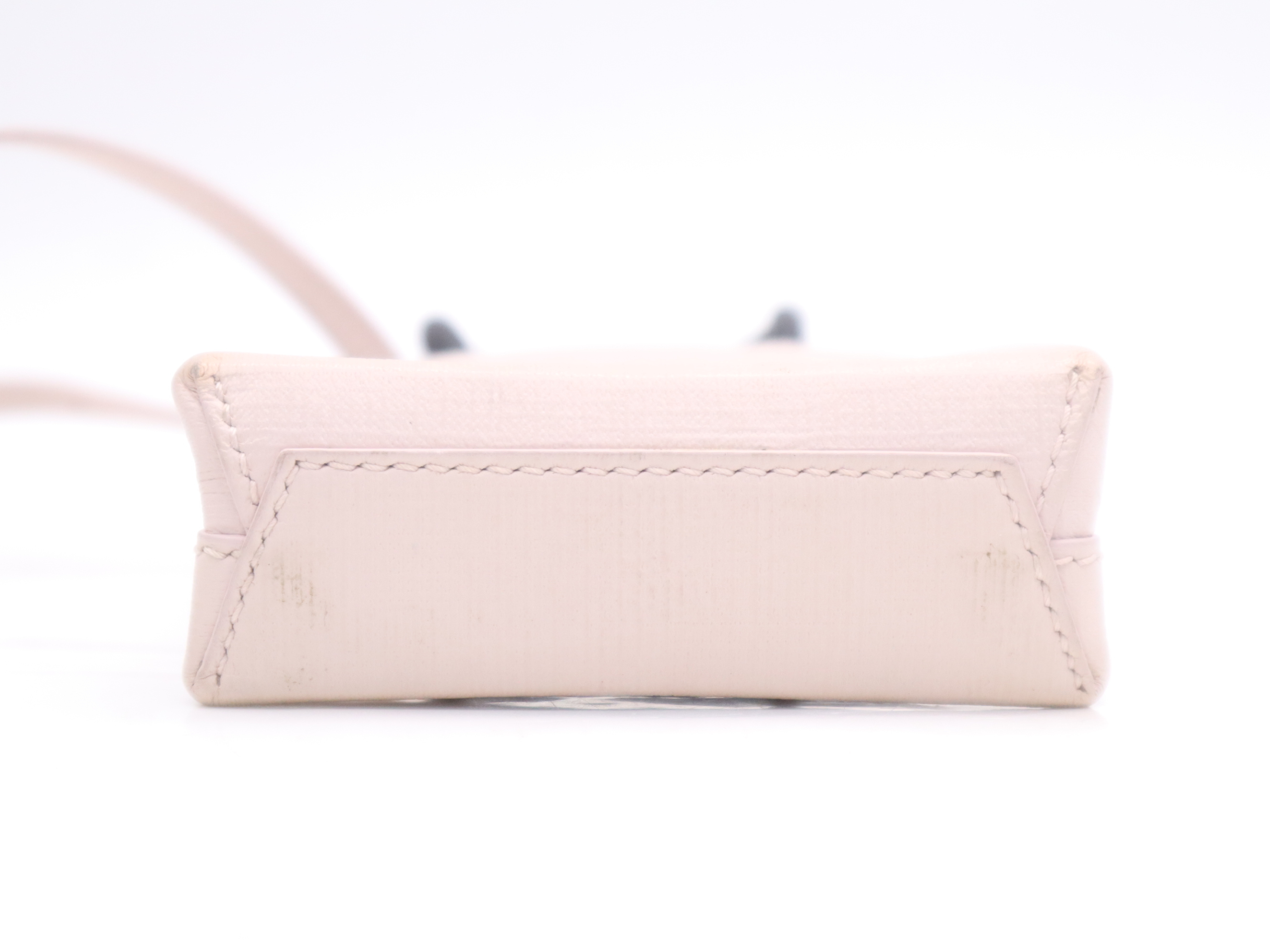 Leather Shopping Phone Holder, Pink, Silver Hardware, with Dust Bag, Handbag — view 4