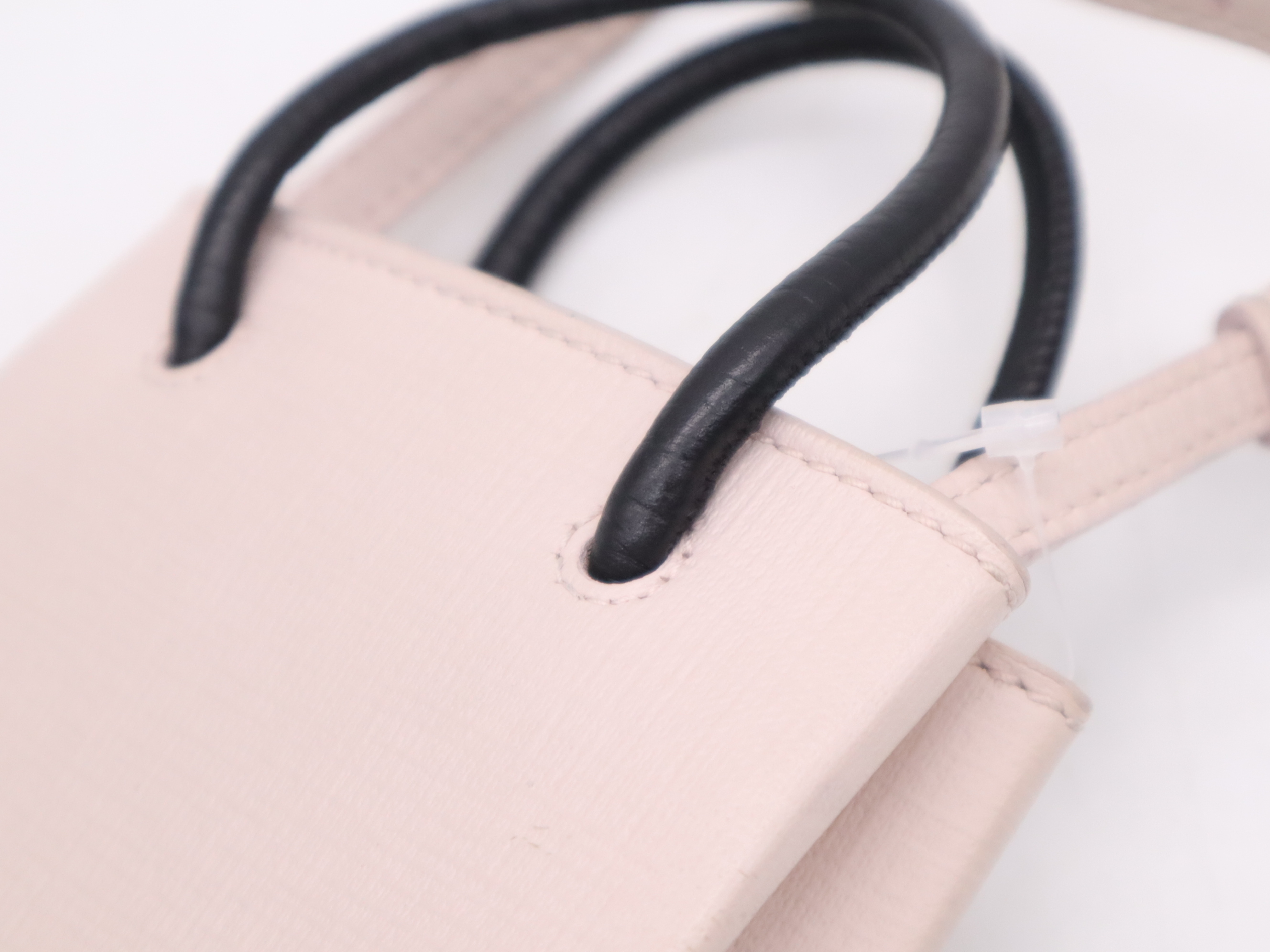 Leather Shopping Phone Holder, Pink, Silver Hardware, with Dust Bag, Handbag — view 7