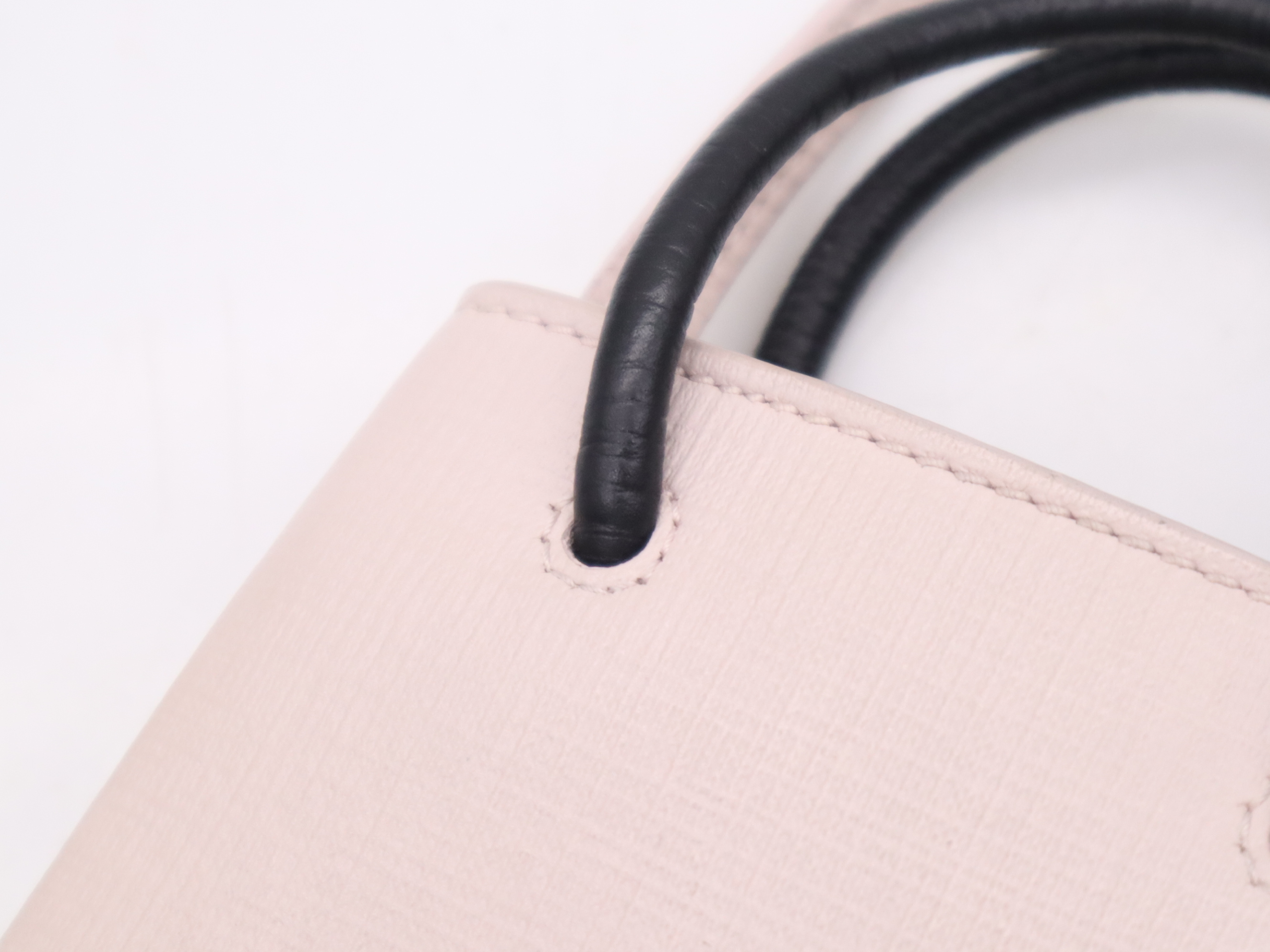 Leather Shopping Phone Holder, Pink, Silver Hardware, with Dust Bag, Handbag — view 8