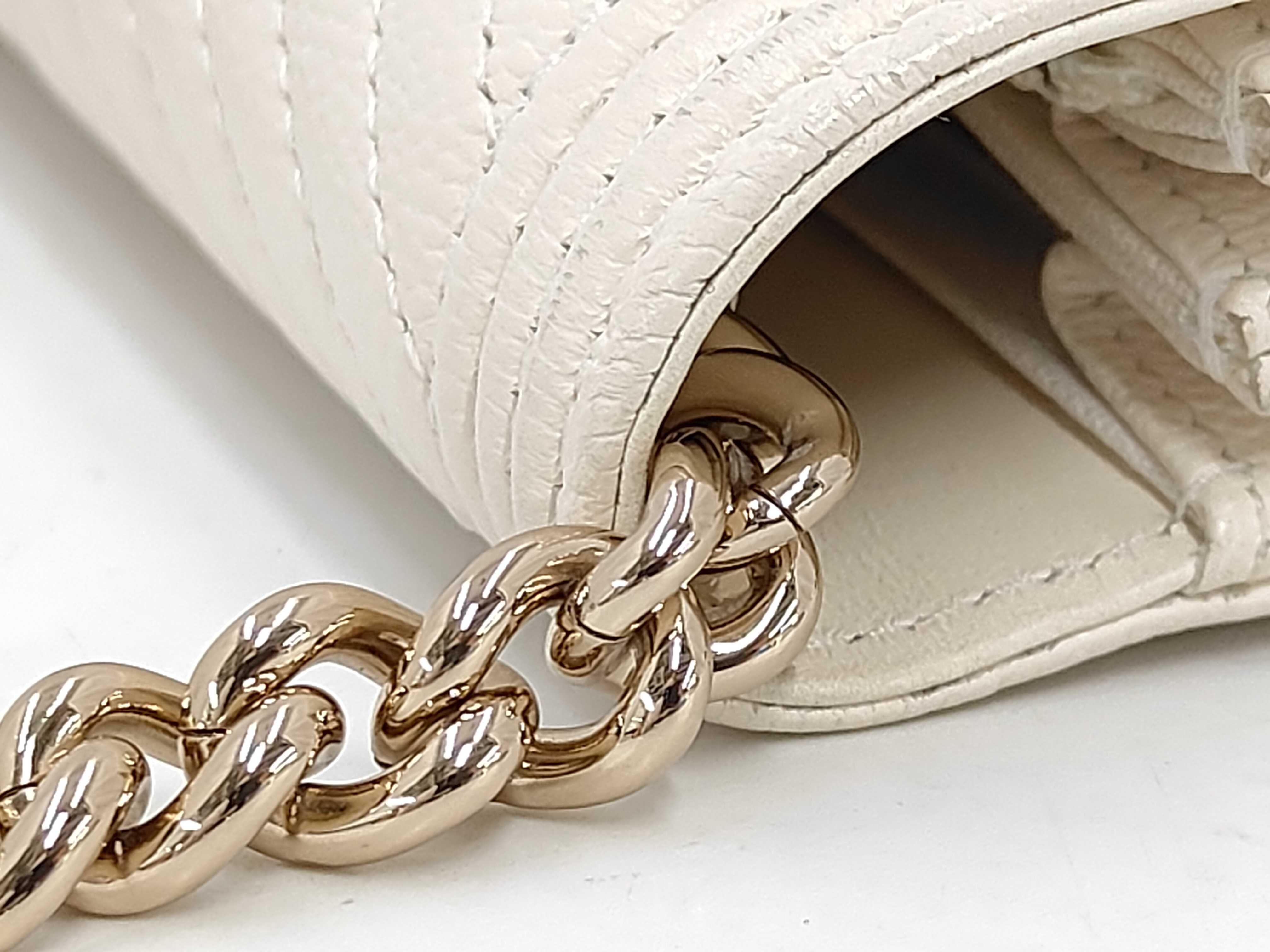 BAG BOY CAVIAR SKIN WALLET ON CHAIN ​​WHITE NO.31 Shoulder Bag — view 5