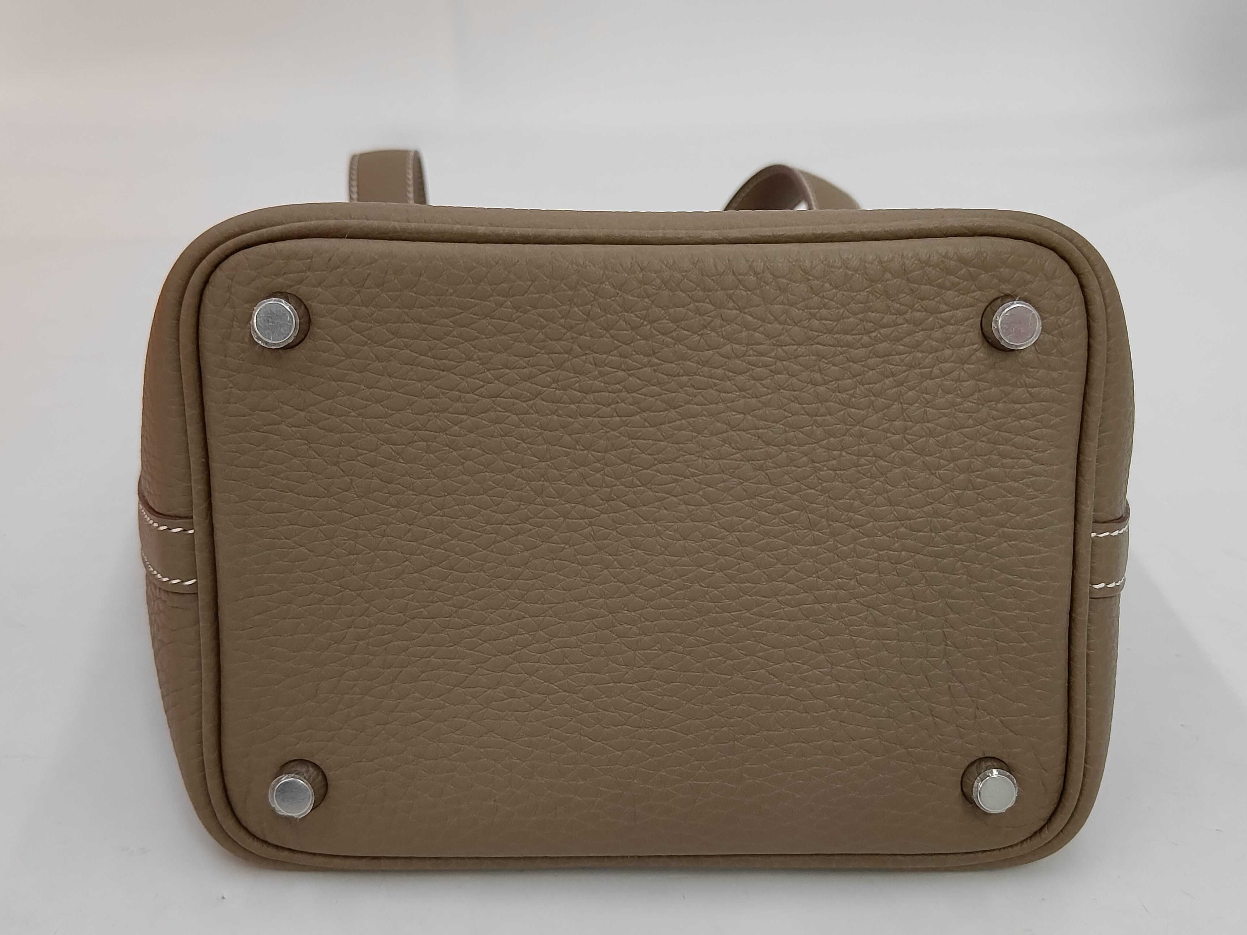 Picotin PM K stamp Etoupe handbag — view 4
