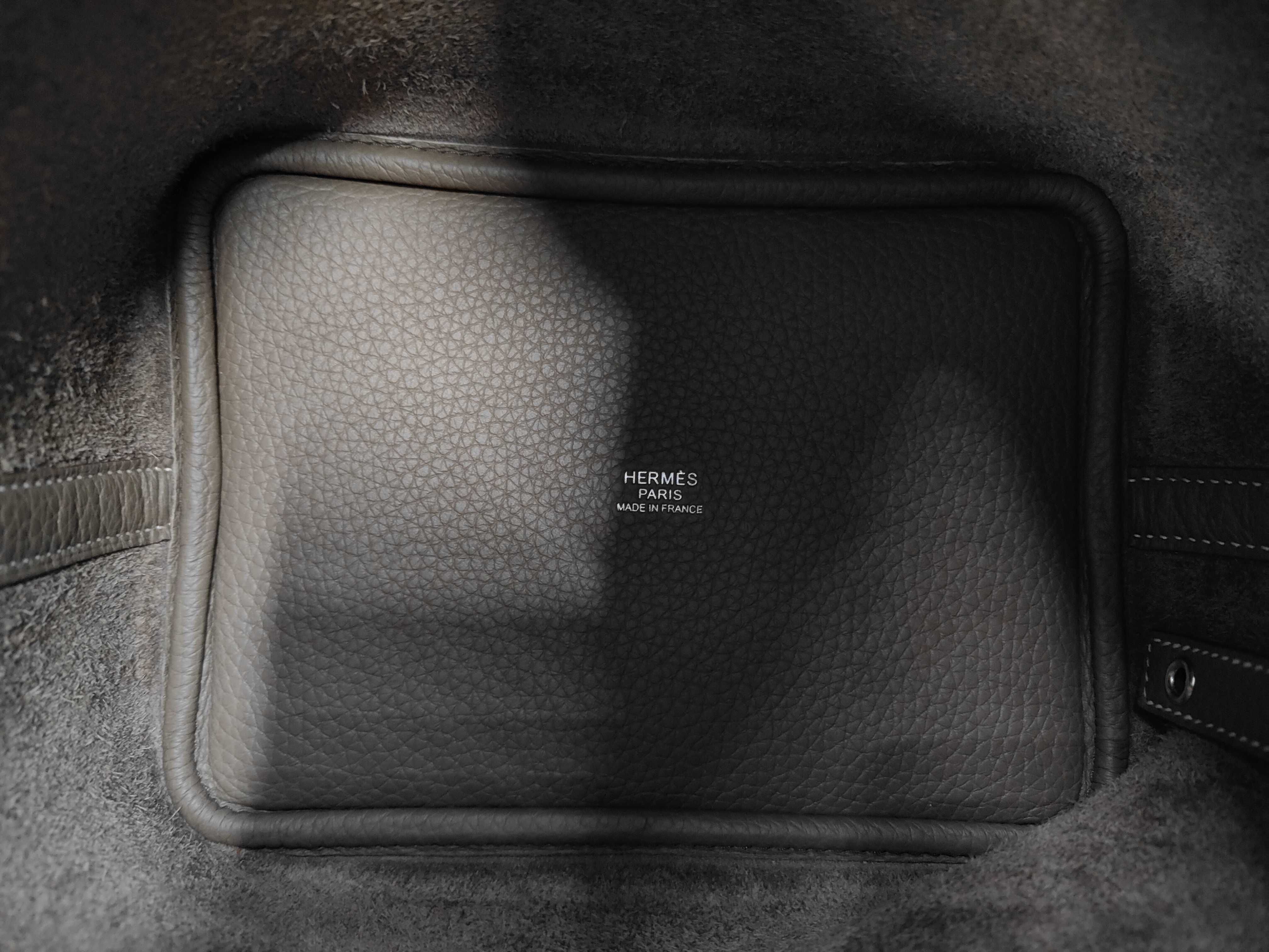 Picotin PM K stamp Etoupe handbag — view 8
