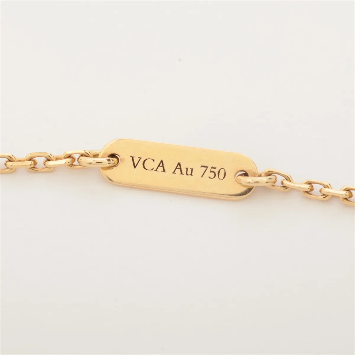 Vintage Alhambra Onyx Necklace 750 (Yellow Gold) 5.1g JB336304 (Stone has — view 4