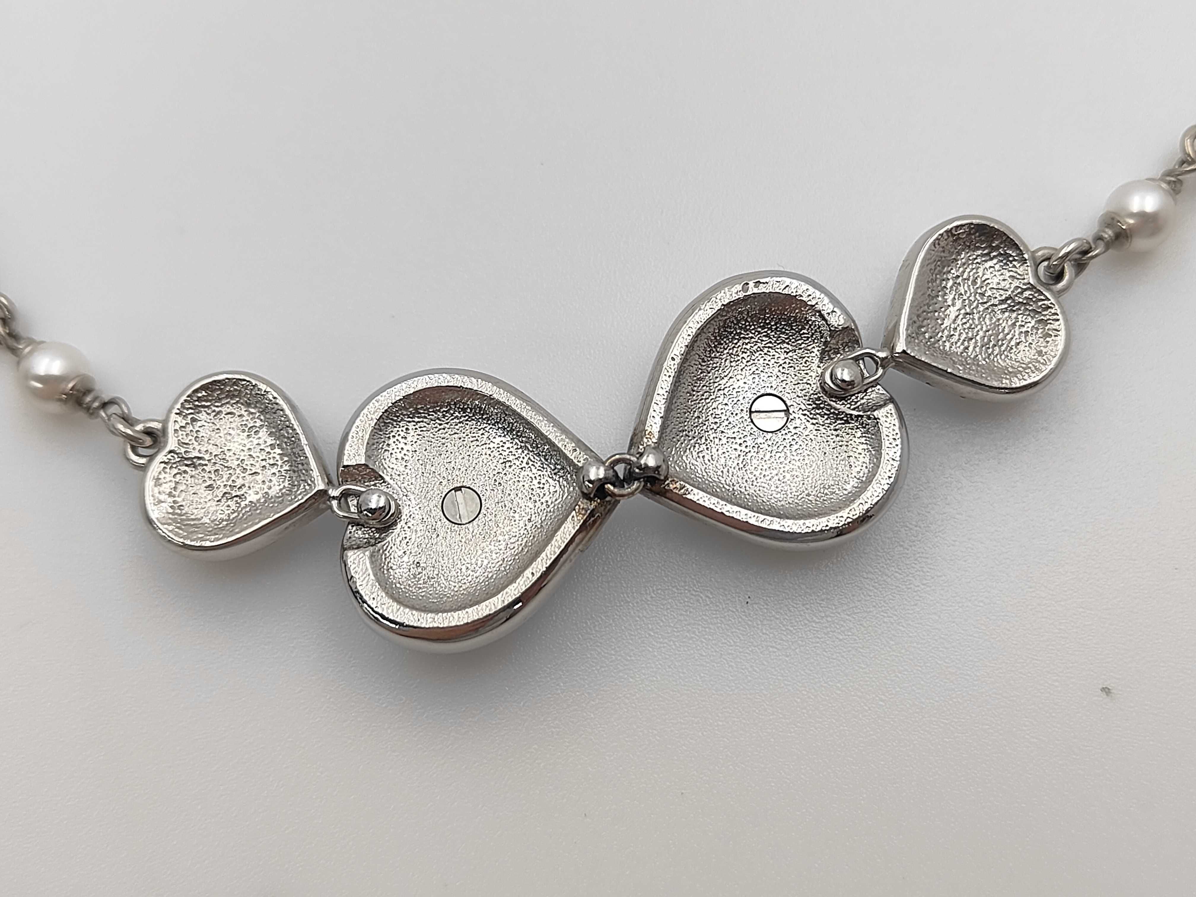 Coco Mark Rhinestone Heart Choker 38cm 38.5g Necklace — view 2