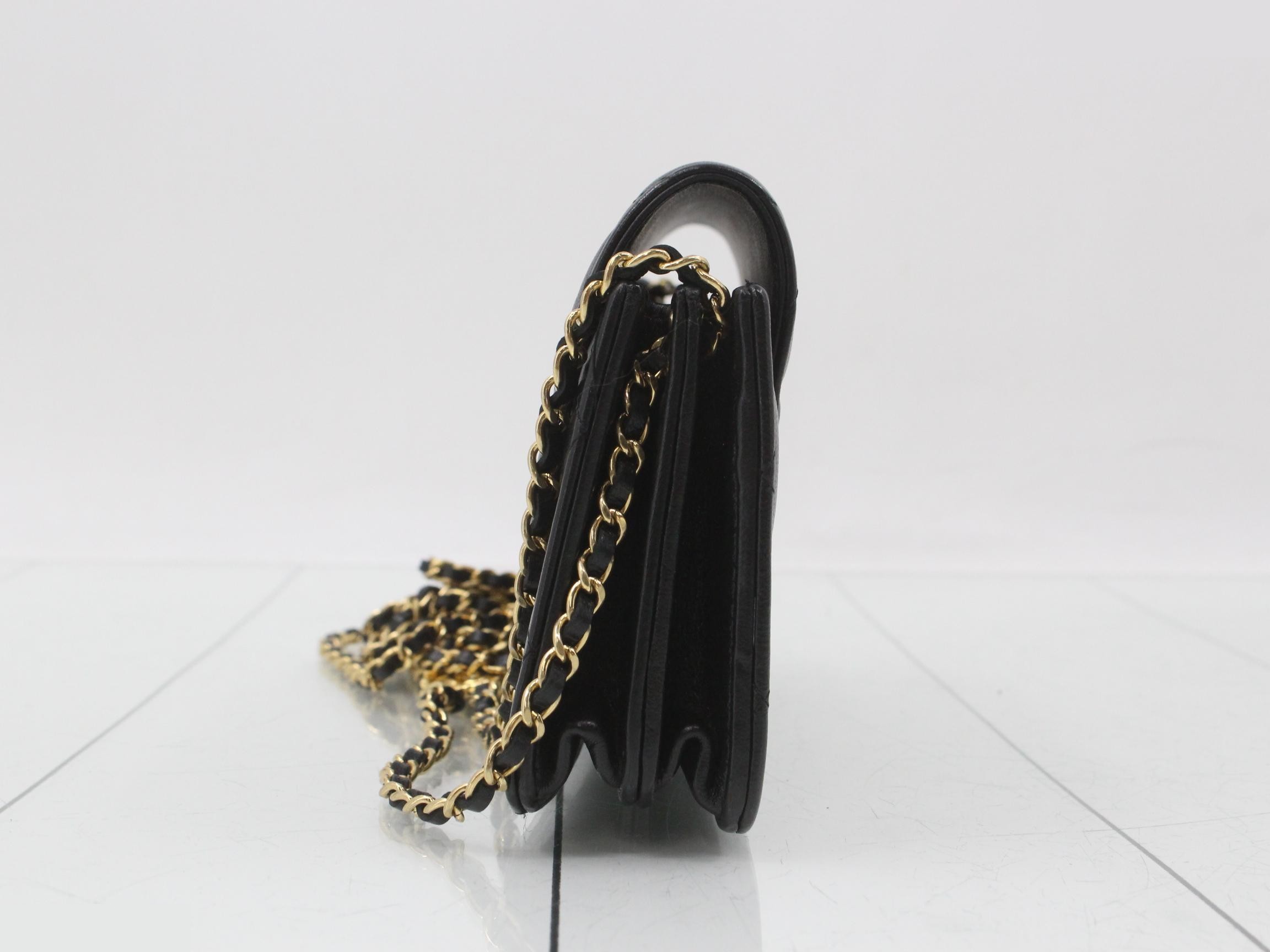 Lambskin Coco Mark Chain Shoulder Bag — view 3