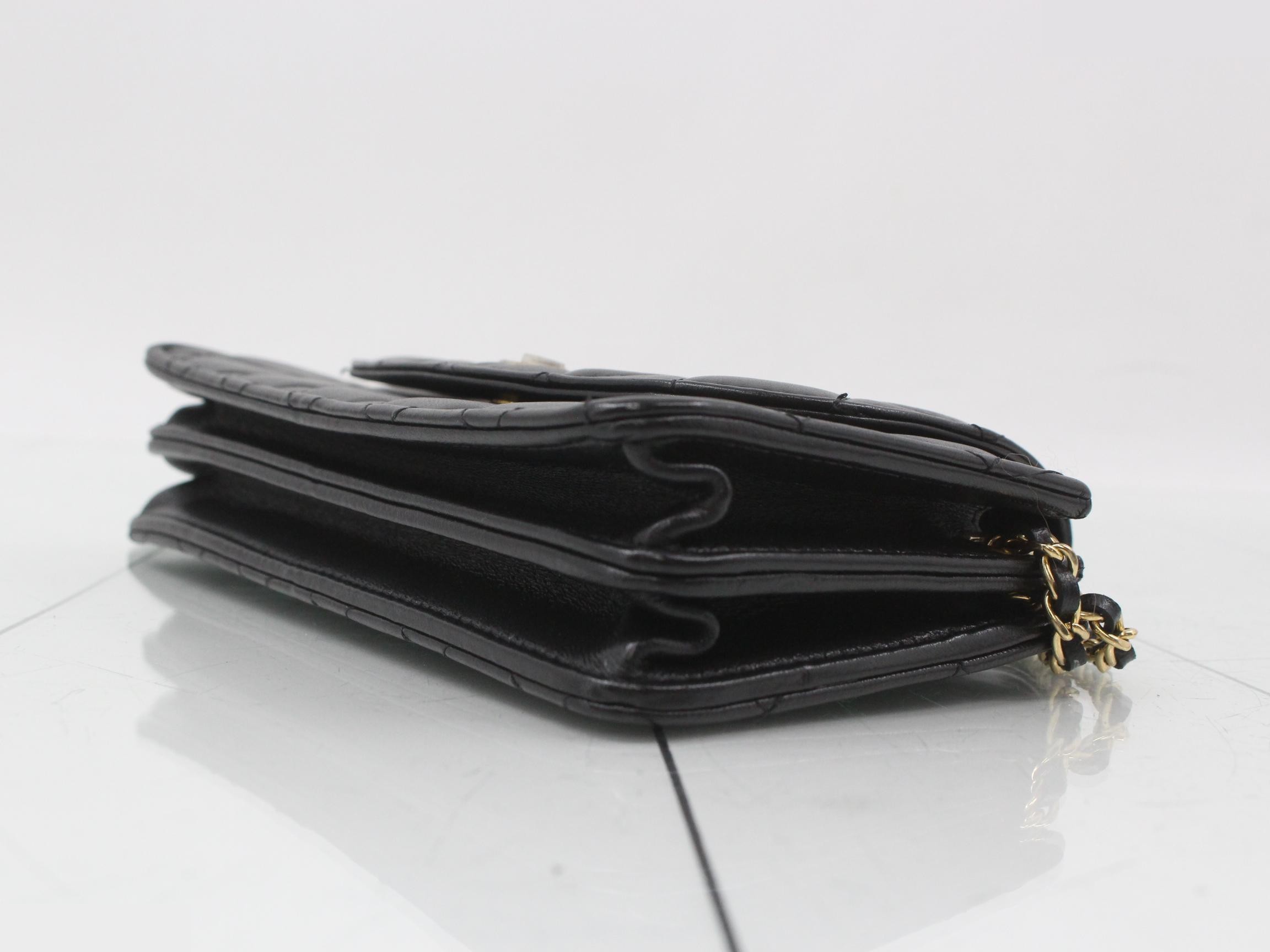 Lambskin Coco Mark Chain Shoulder Bag — view 6