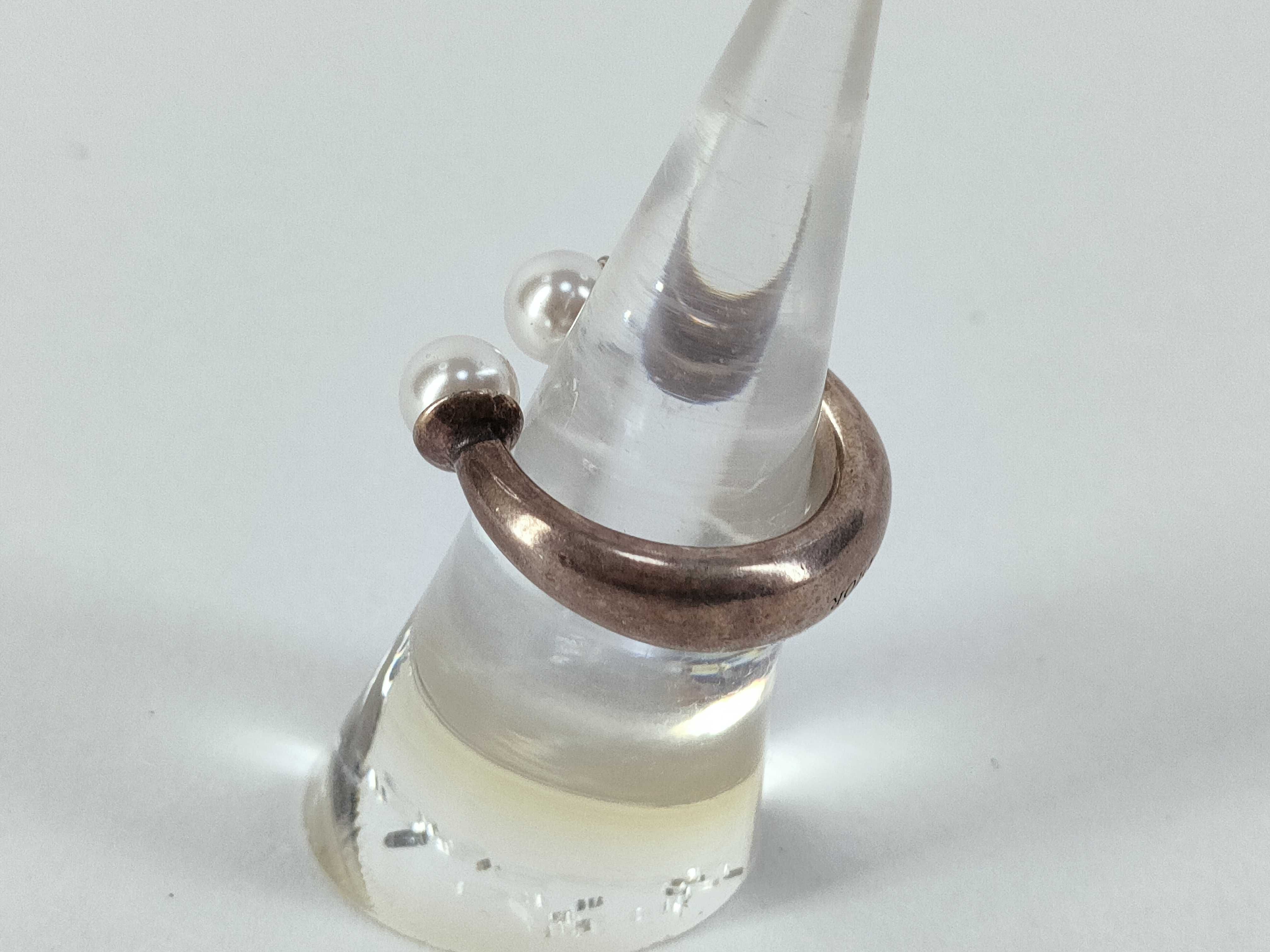 Tribal Pearl Ring, Size S — view 2