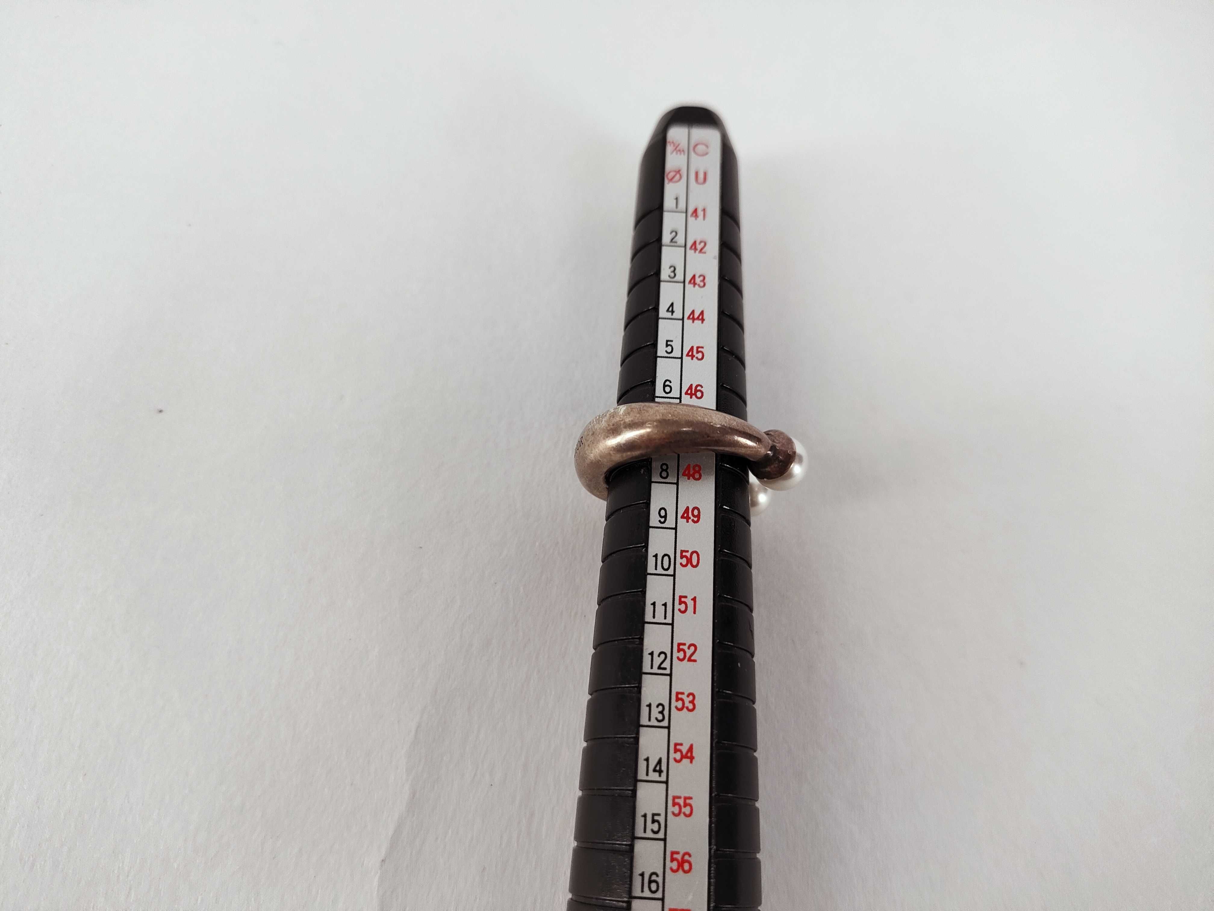Tribal Pearl Ring, Size S — view 10