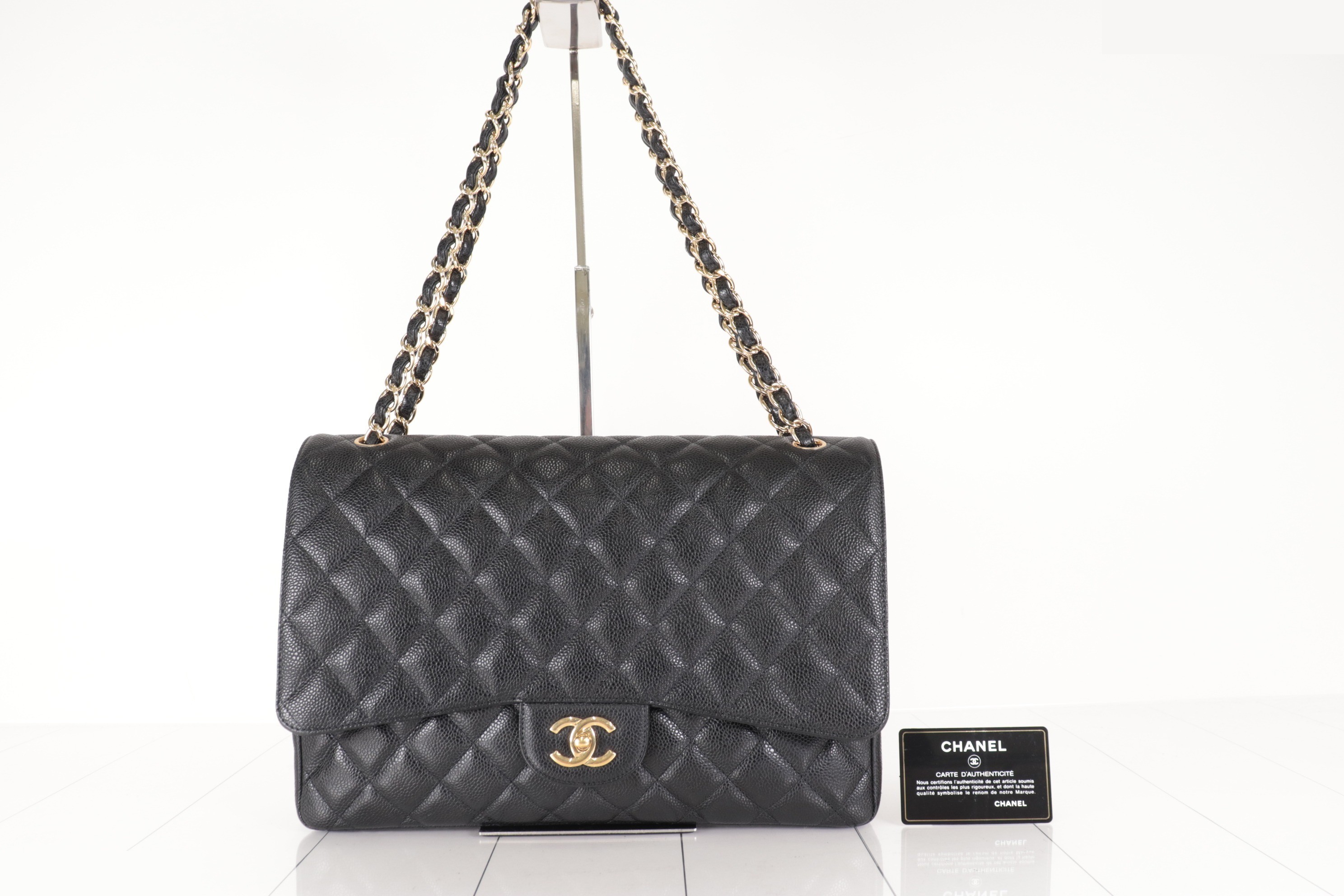 Dekamato Caviar Chain Shoulder Bag, Series 30s