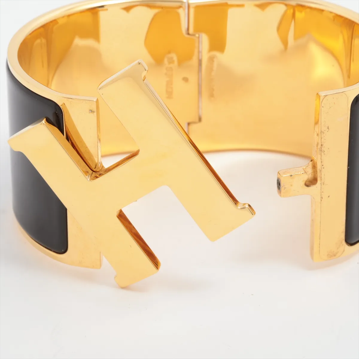 Clic Clac H Bangle TGM Bangle GP Gold x Black. Shows — view 5