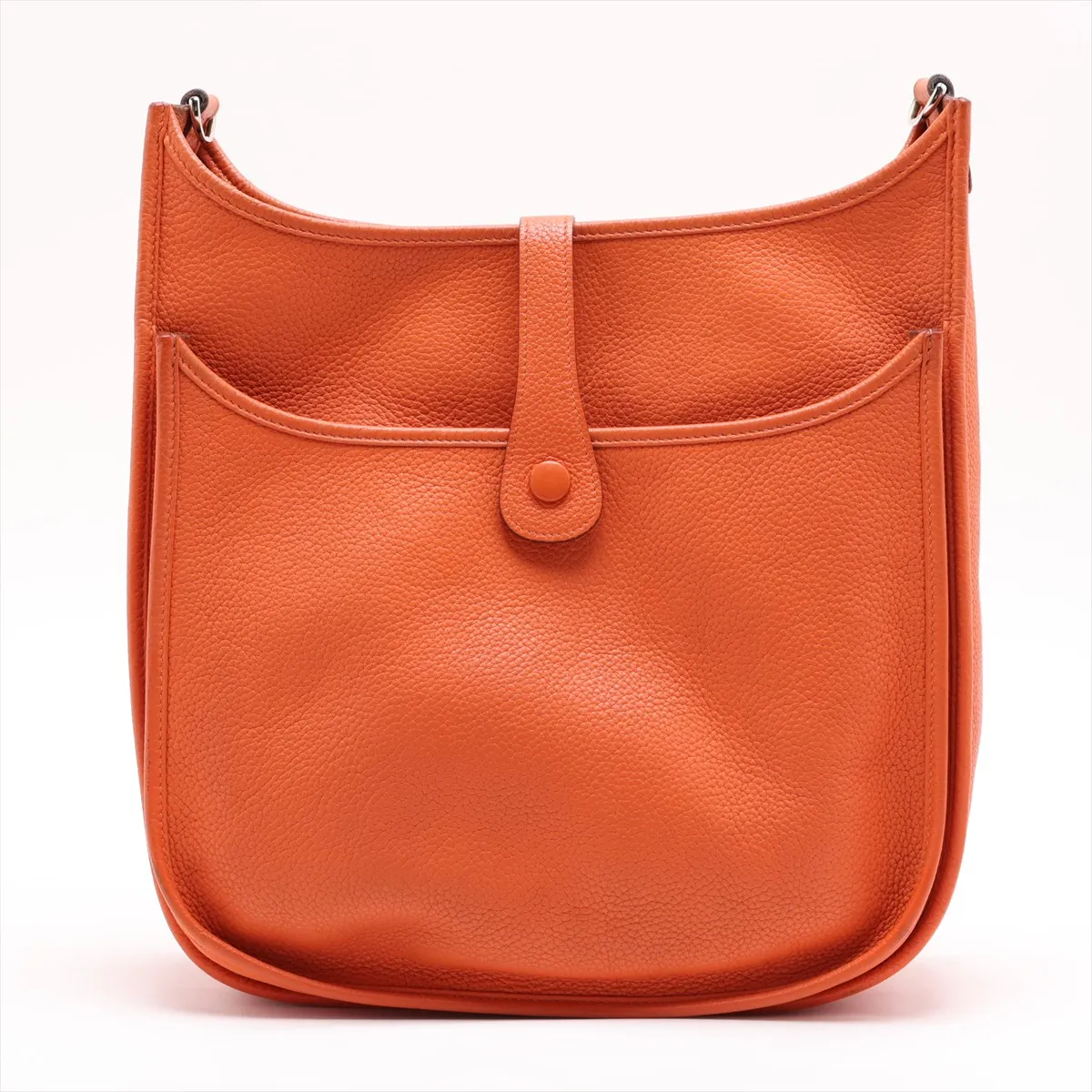 Evelyne 3 33 GM Taurillon Clemence Orange Silver Hardware P:2012 — view 2