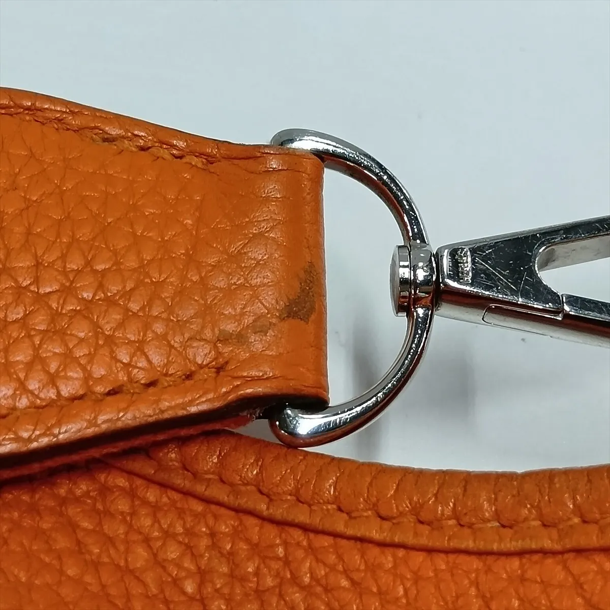 Evelyne 3 33 GM Taurillon Clemence Orange Silver Hardware P:2012 — view 12