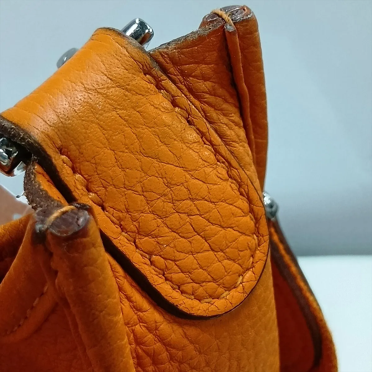 Evelyne 3 33 GM Taurillon Clemence Orange Silver Hardware P:2012 — view 13