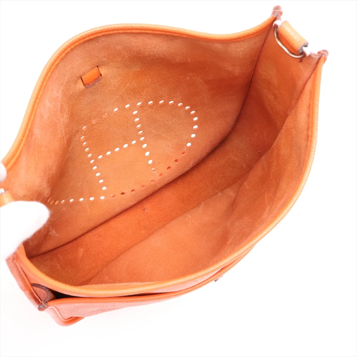 Evelyne 3 33 GM Taurillon Clemence Orange Silver Hardware P:2012 — view 6