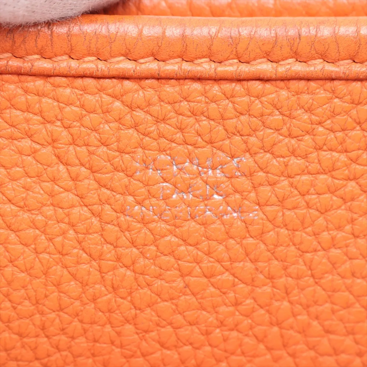 Evelyne 3 33 GM Taurillon Clemence Orange Silver Hardware P:2012 — view 8