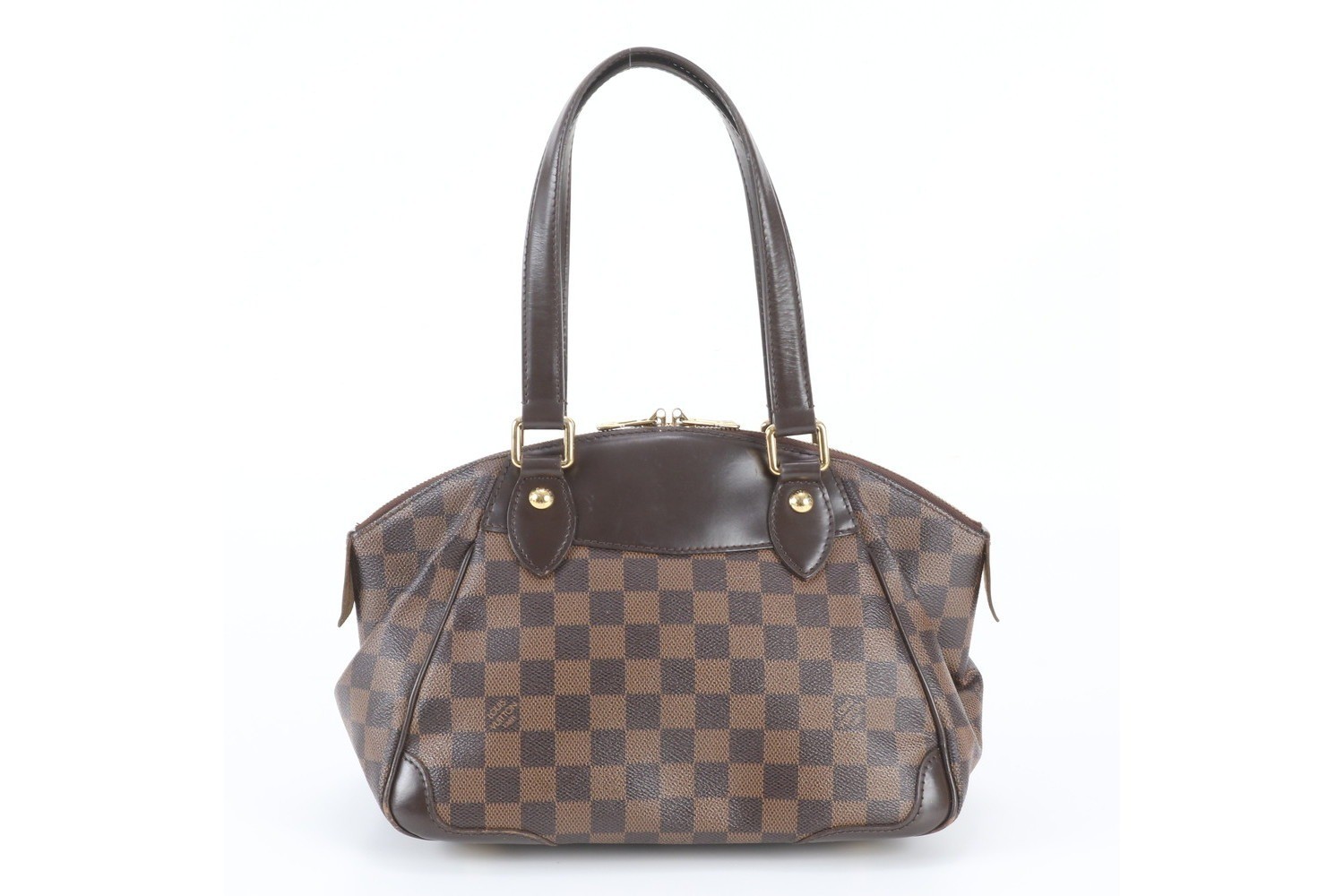 Damier Verona PM N41117 Leather Tote Bag — view 3