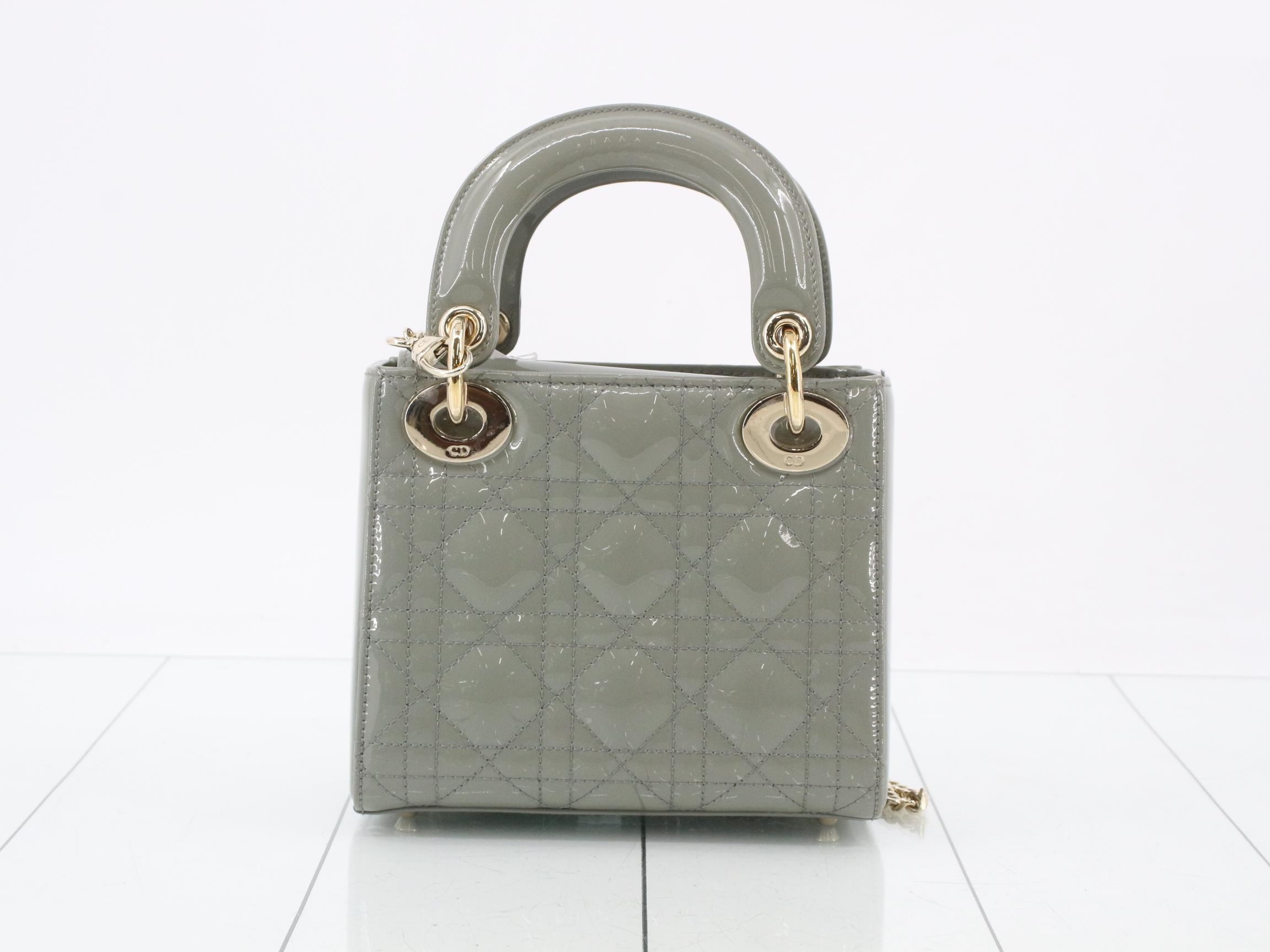Lady Dior Cannage Enamel 2-Way Shoulder/Handbag — view 2
