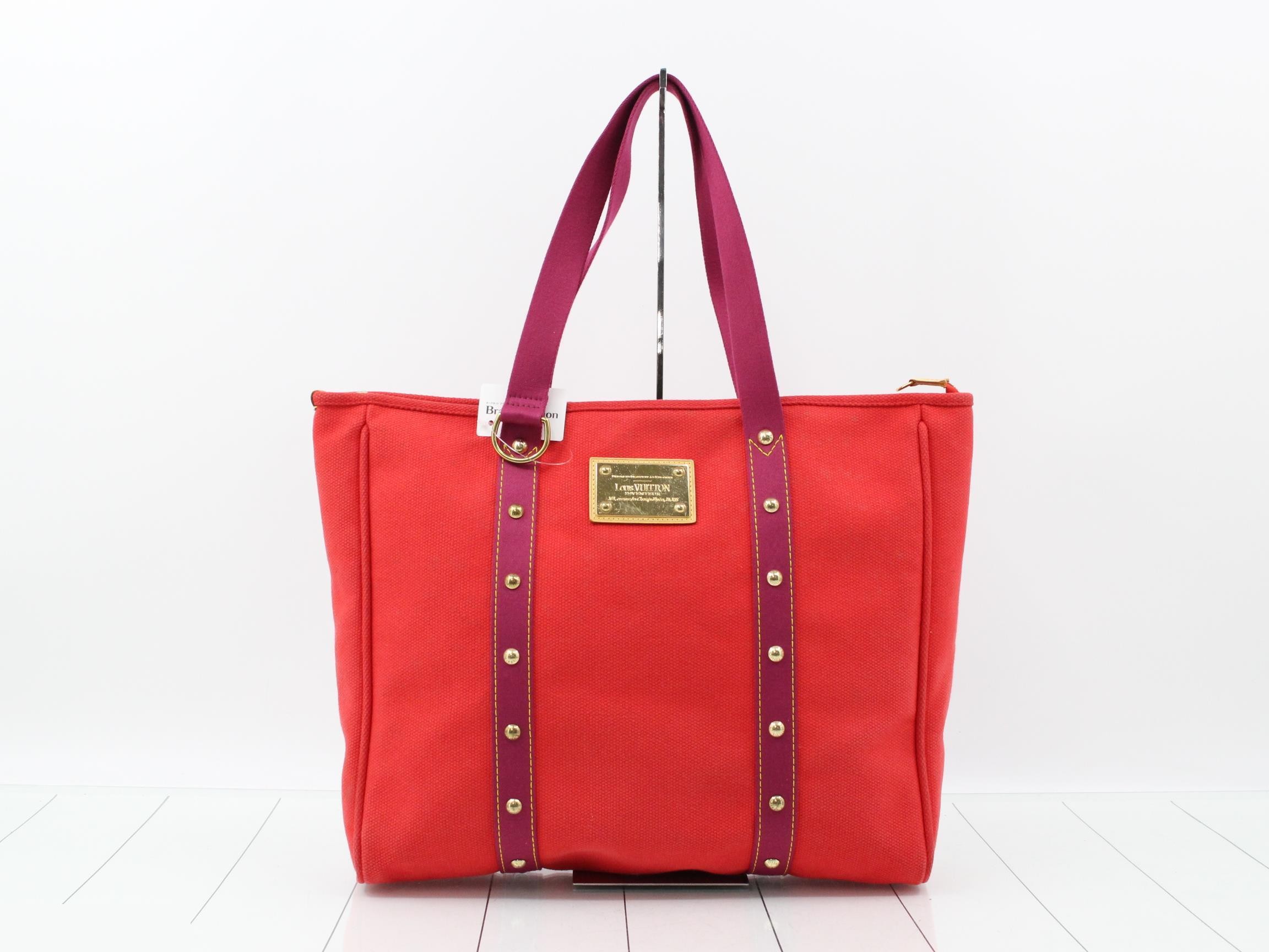 Antigua Cabas GM Rouge Tote Bag