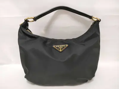 One-Shoulder Handbag Nylon Triangle Logo