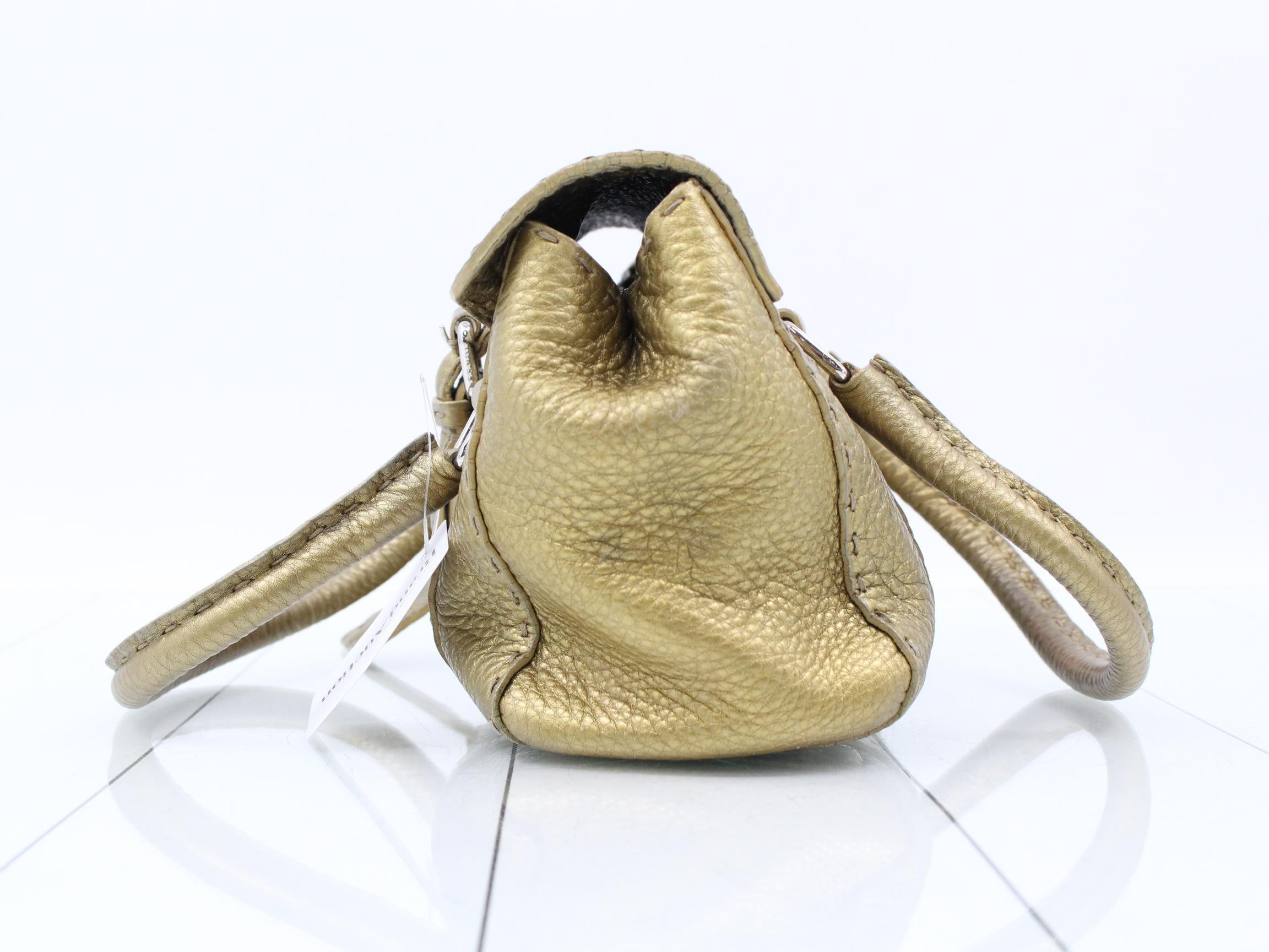 Selleria (Bag) - Handbag Mini Linda Gold — view 3