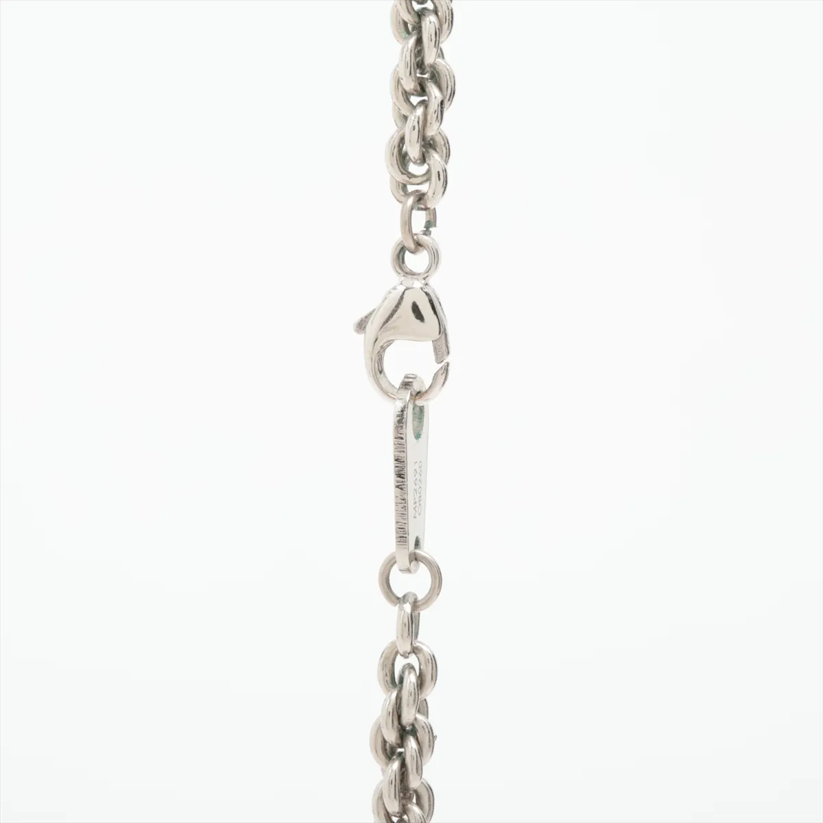 MP2691 Collier Squared LV Strass OB0260 Necklace GP Silver — view 3