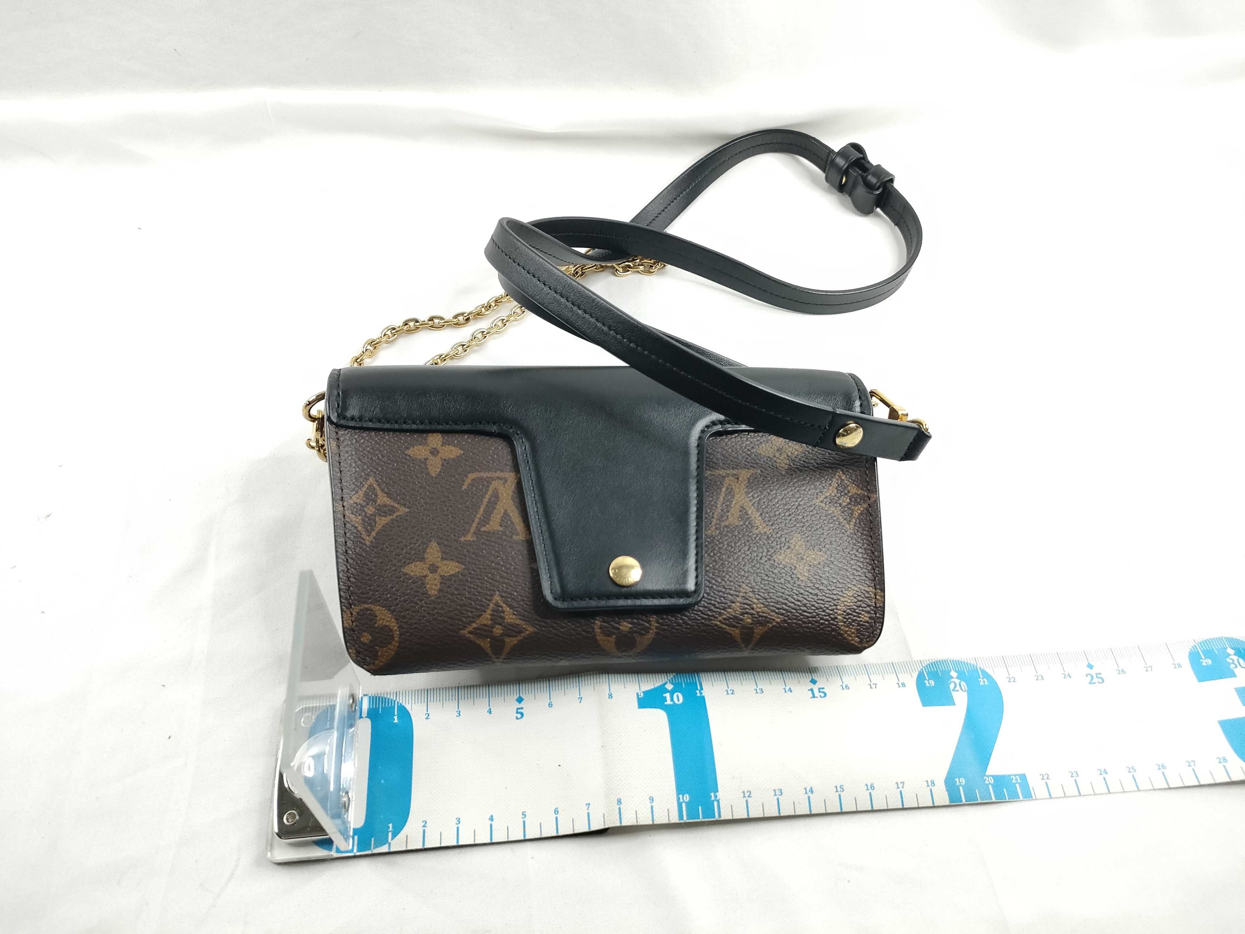 Padlock-on-Strap Monogram Noir 2-Way Chain Shoulder Bag M80559 Gold Hardware Shoulder Bag — view 2