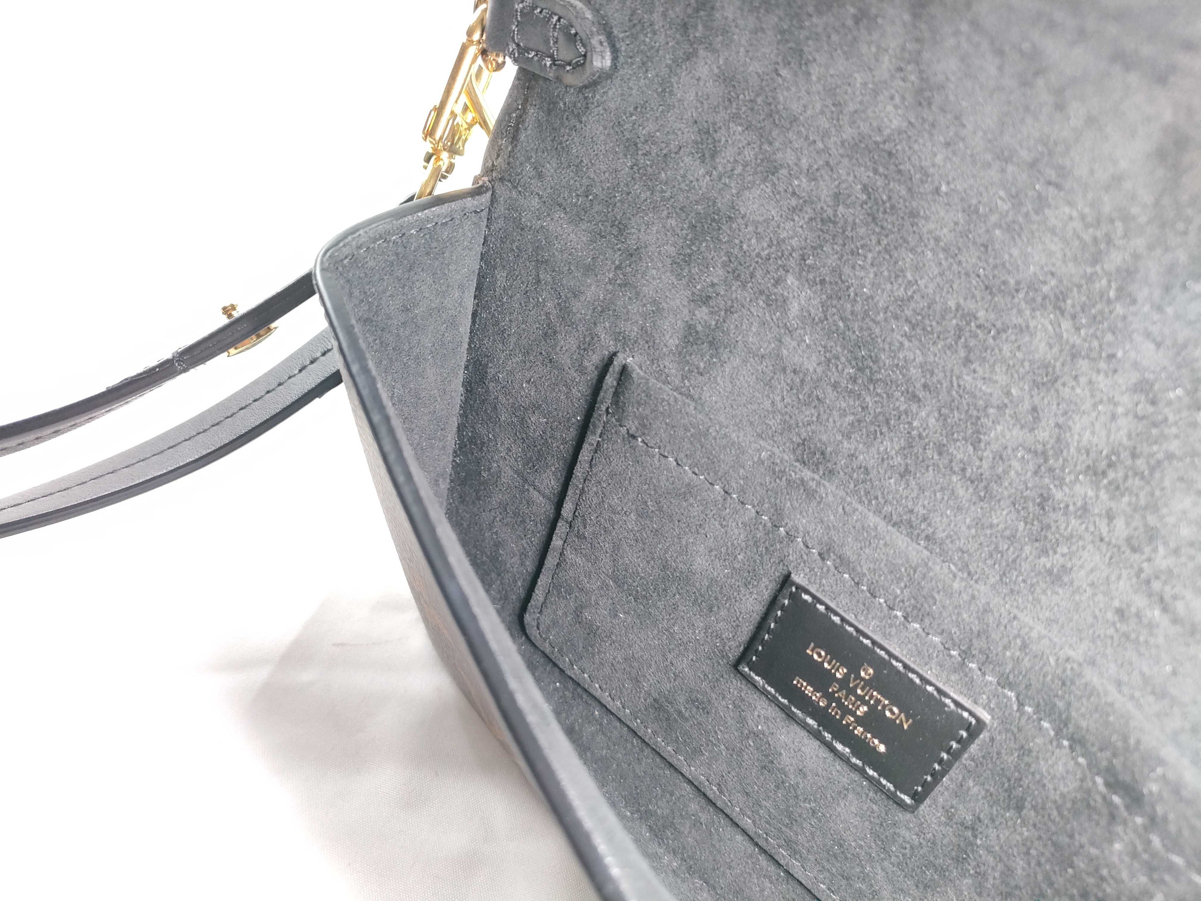 Padlock-on-Strap Monogram Noir 2-Way Chain Shoulder Bag M80559 Gold Hardware Shoulder Bag — view 11