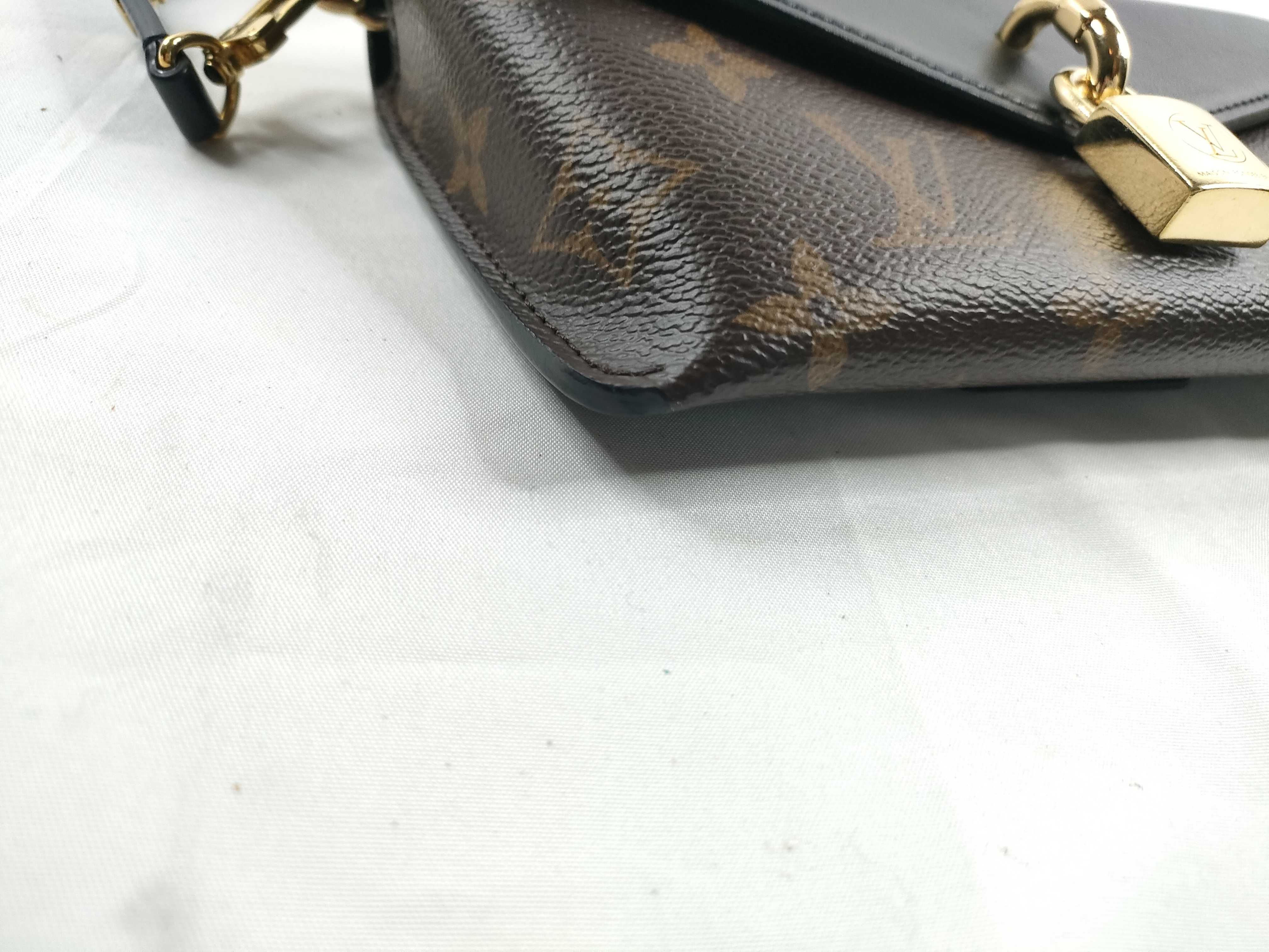 Padlock-on-Strap Monogram Noir 2-Way Chain Shoulder Bag M80559 Gold Hardware Shoulder Bag — view 3
