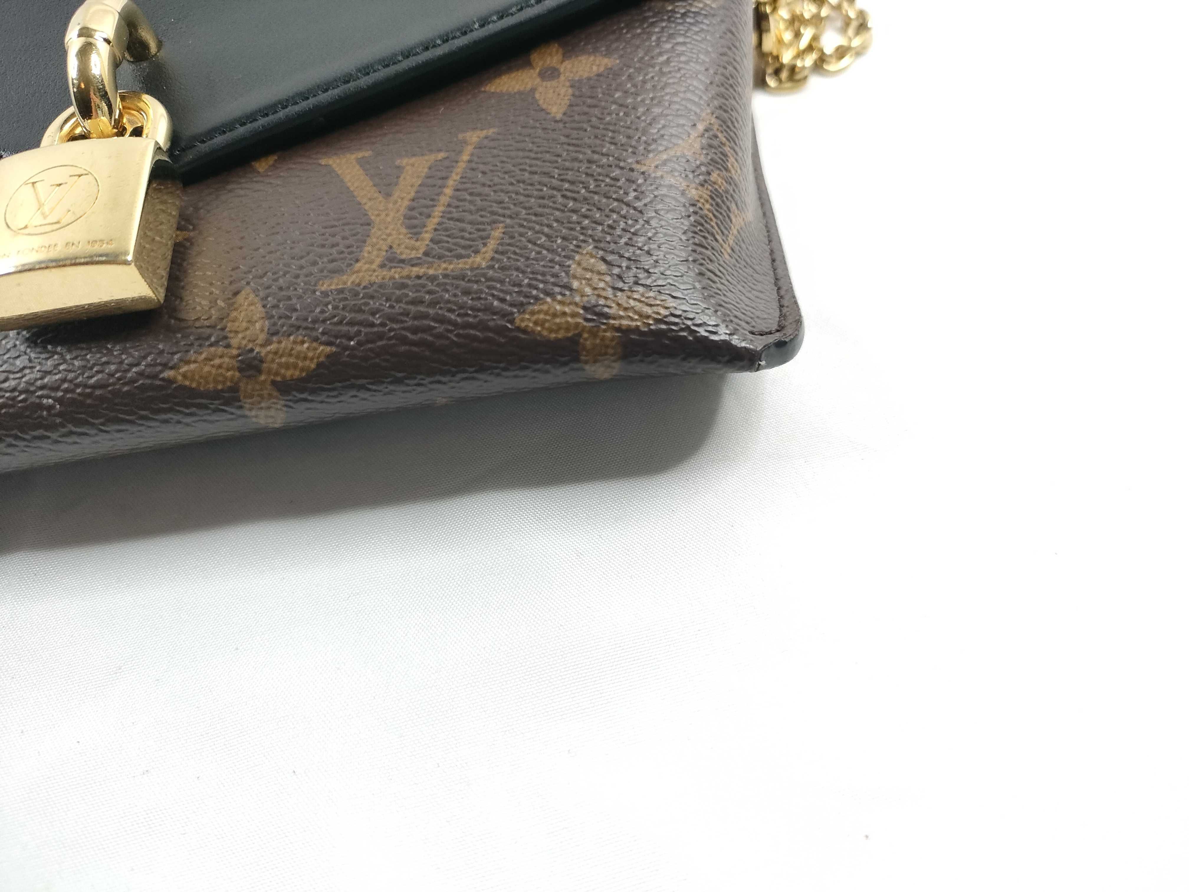 Padlock-on-Strap Monogram Noir 2-Way Chain Shoulder Bag M80559 Gold Hardware Shoulder Bag — view 5