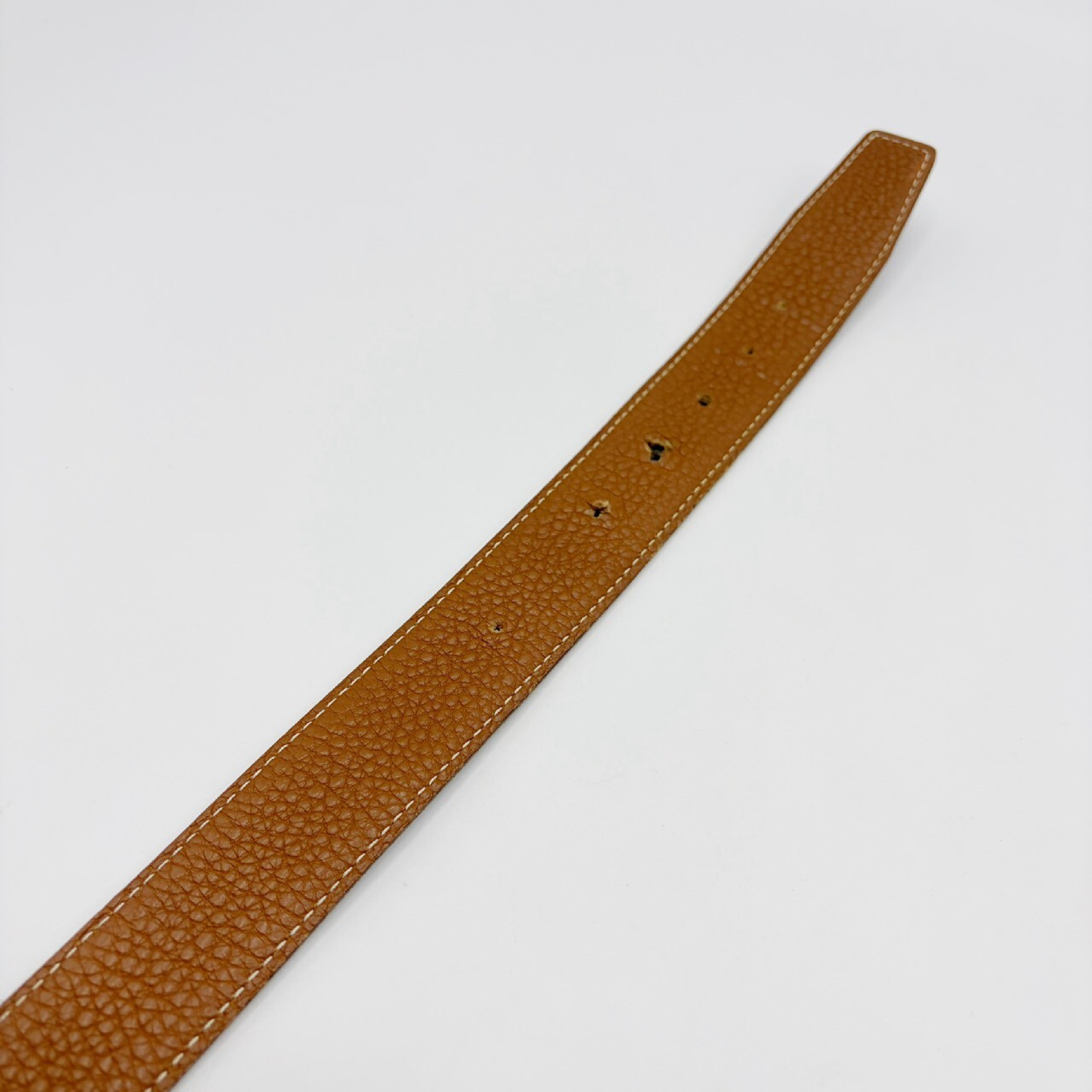 Constance 80 Belt, Silver Hardware, F Stamp — view 6