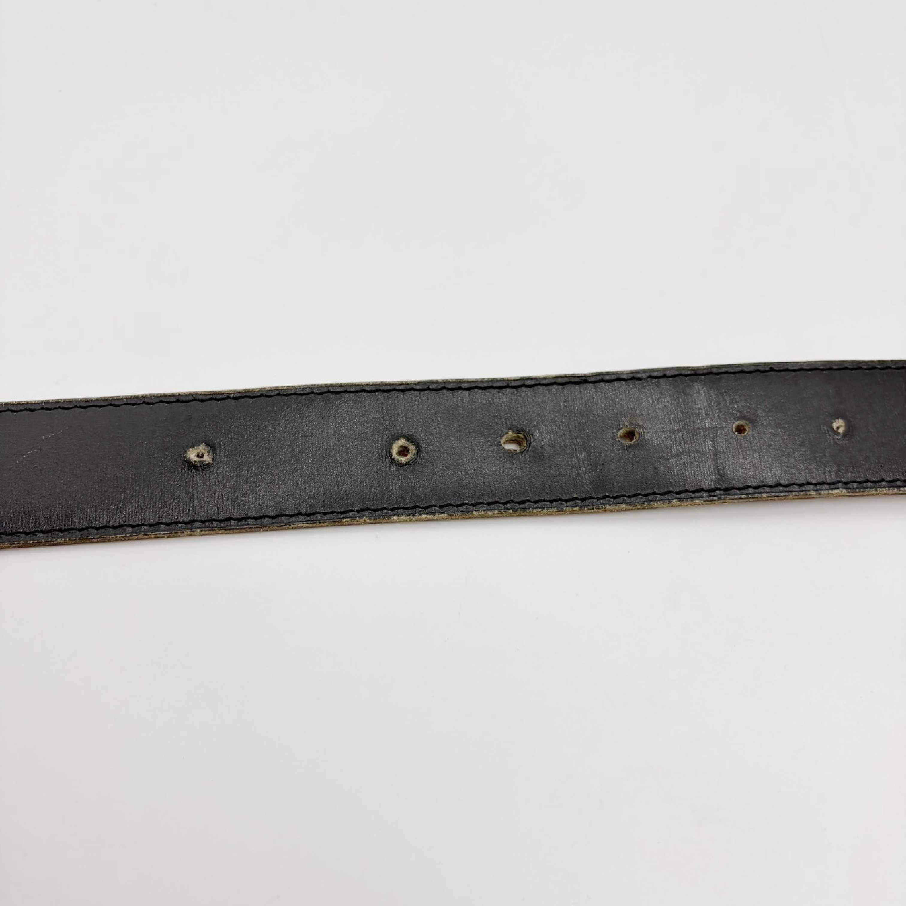 Constance 80 Belt, Silver Hardware, F Stamp — view 8