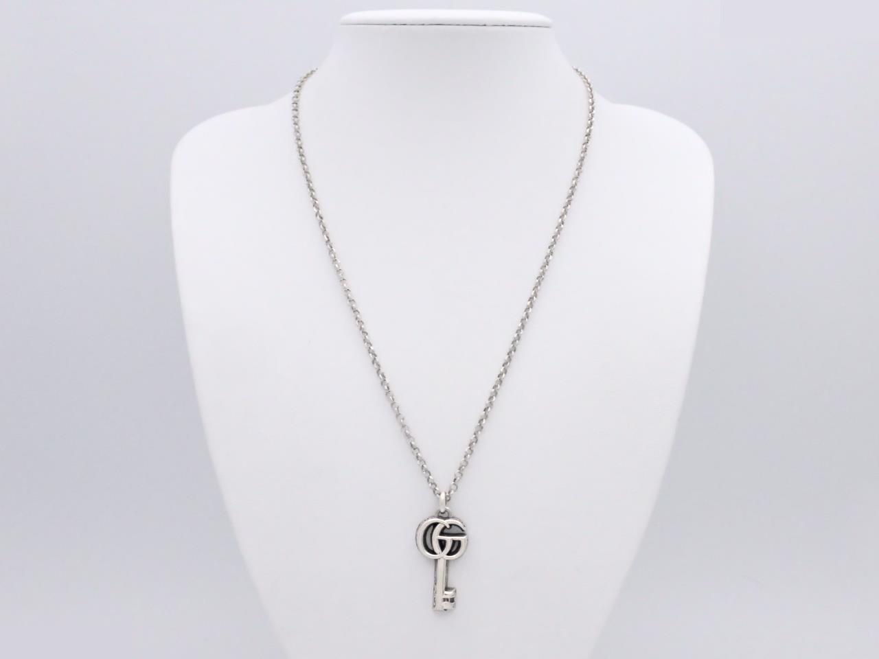 Double G Key Necklace, Ag925, approx. 15.0g, chain approx. 50cm — view 3