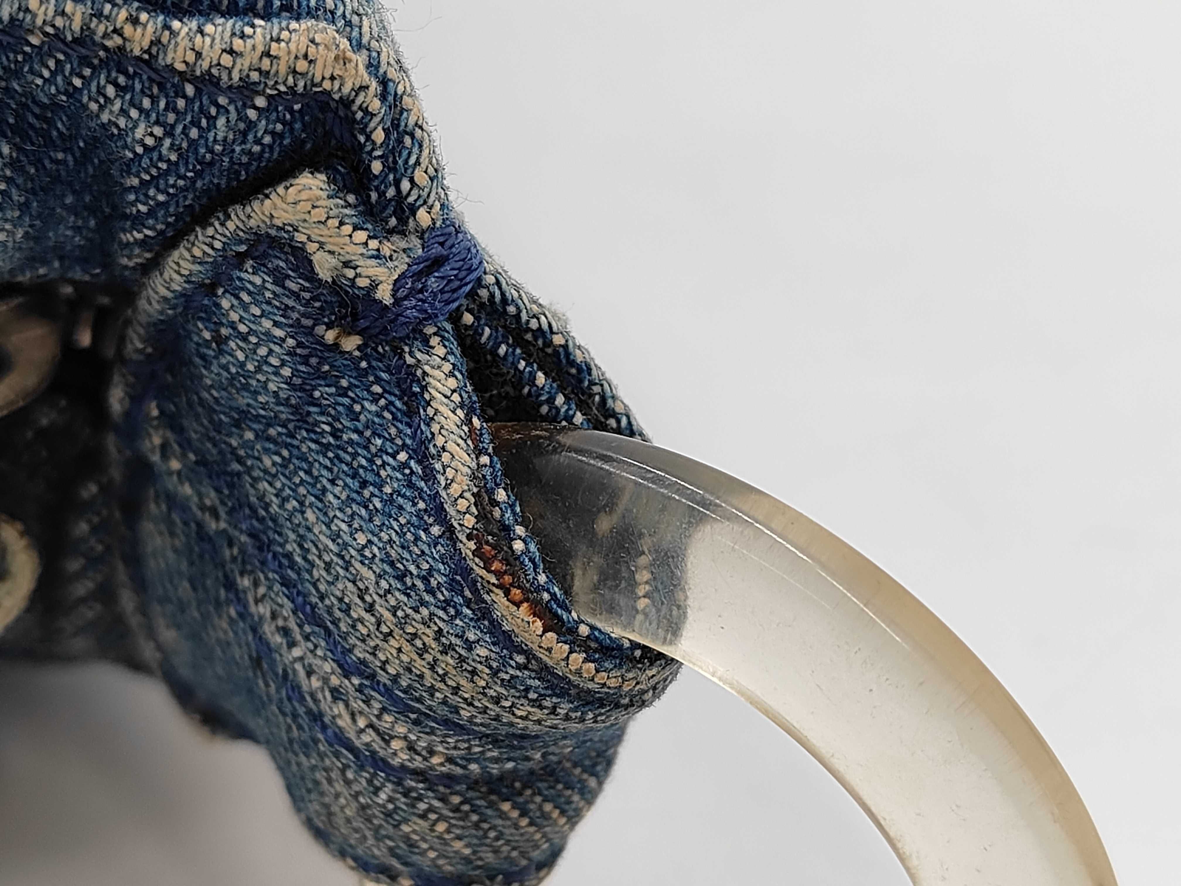 denim shoulder bag with Coco Mark, serial number 7. — view 7