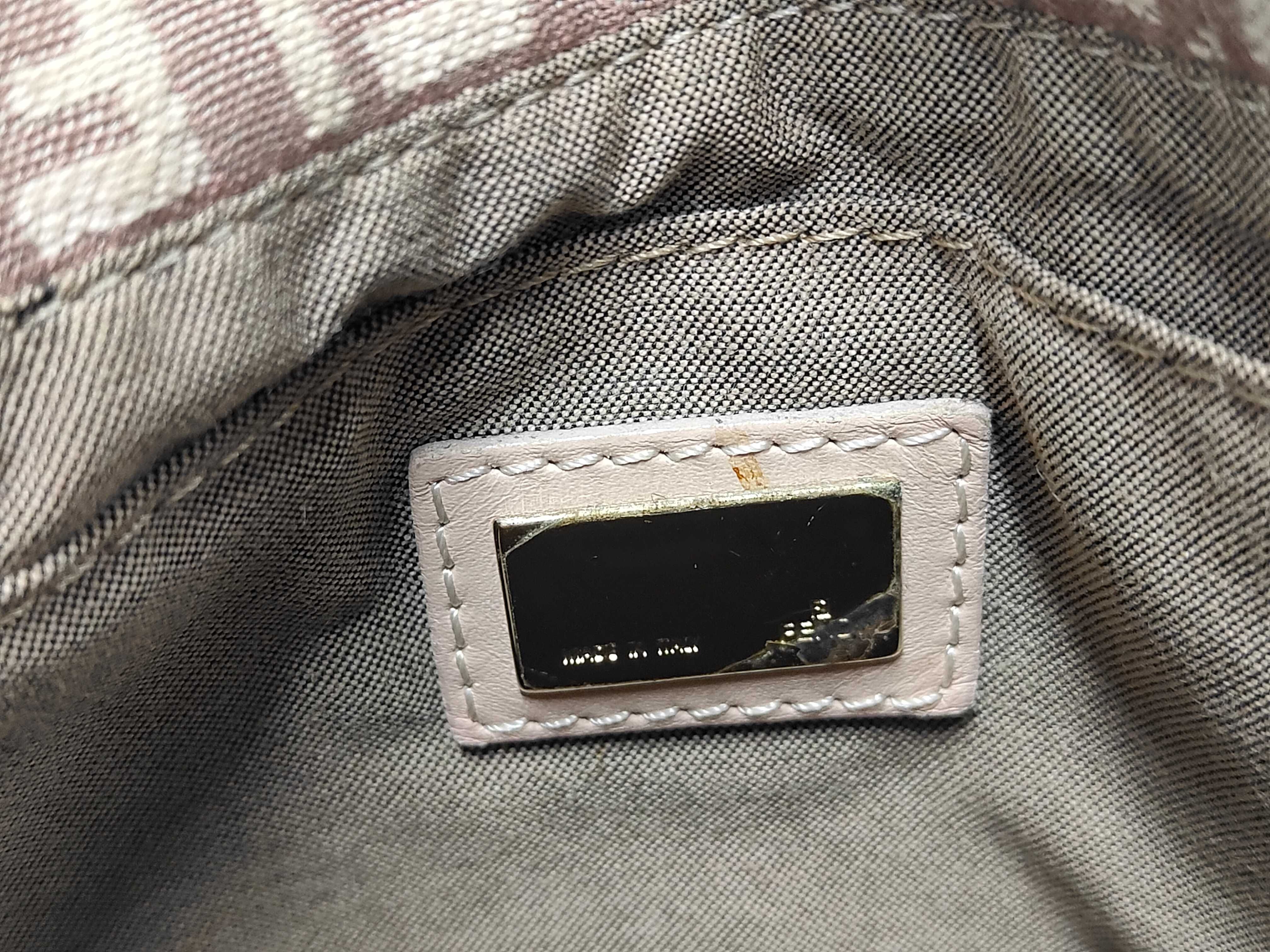 shoulder bag with FF hardware, brown. — view 12