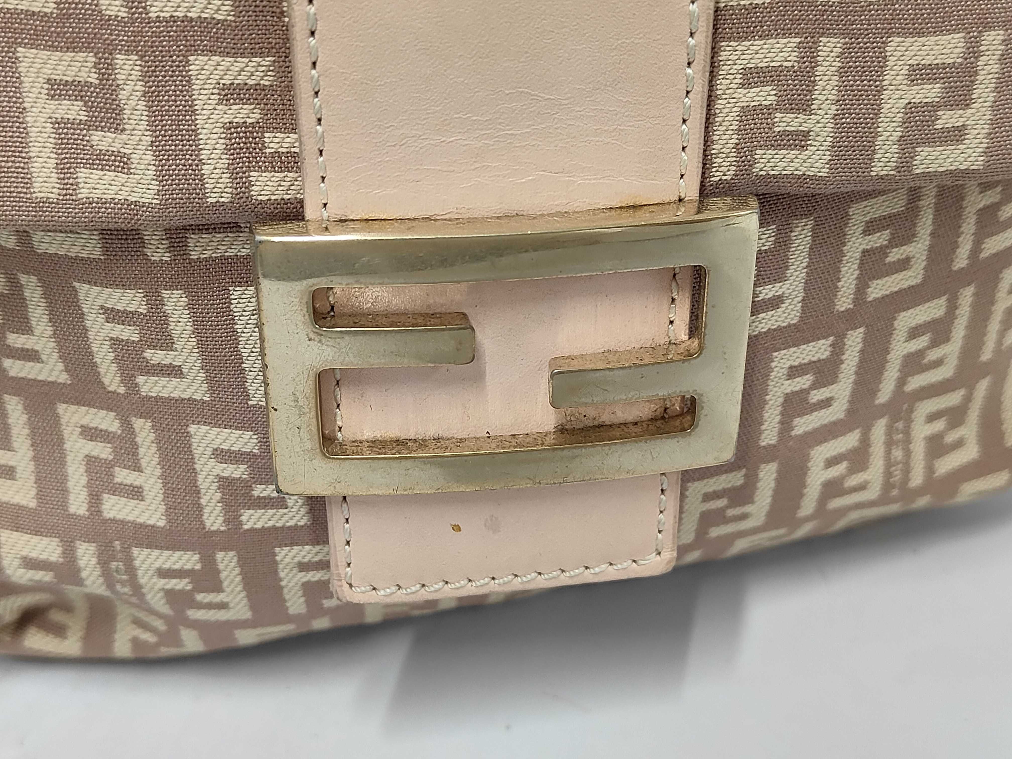 shoulder bag with FF hardware, brown. — view 8