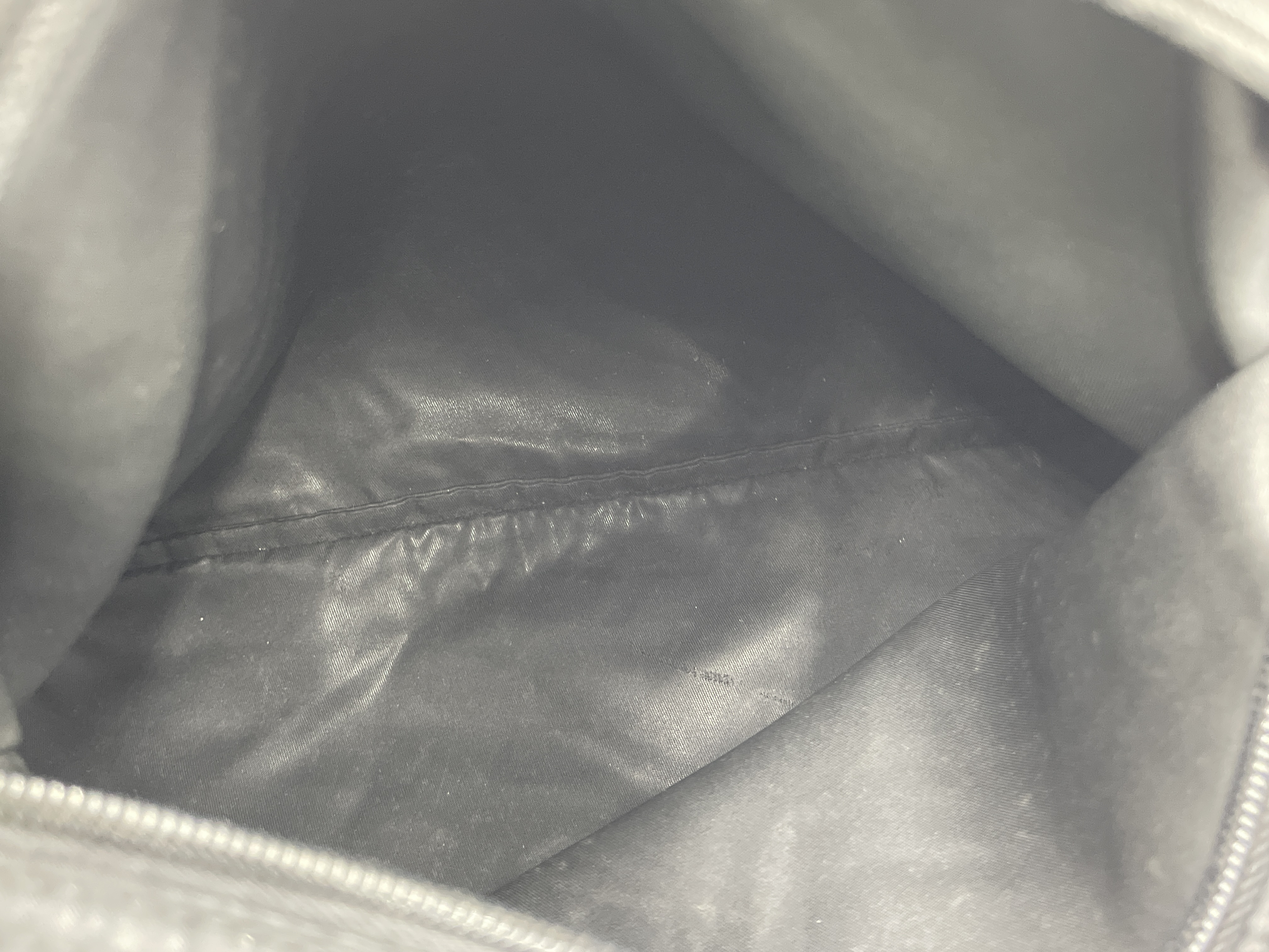 Nylon Black Triangle Logo Shoulder Bag — view 8