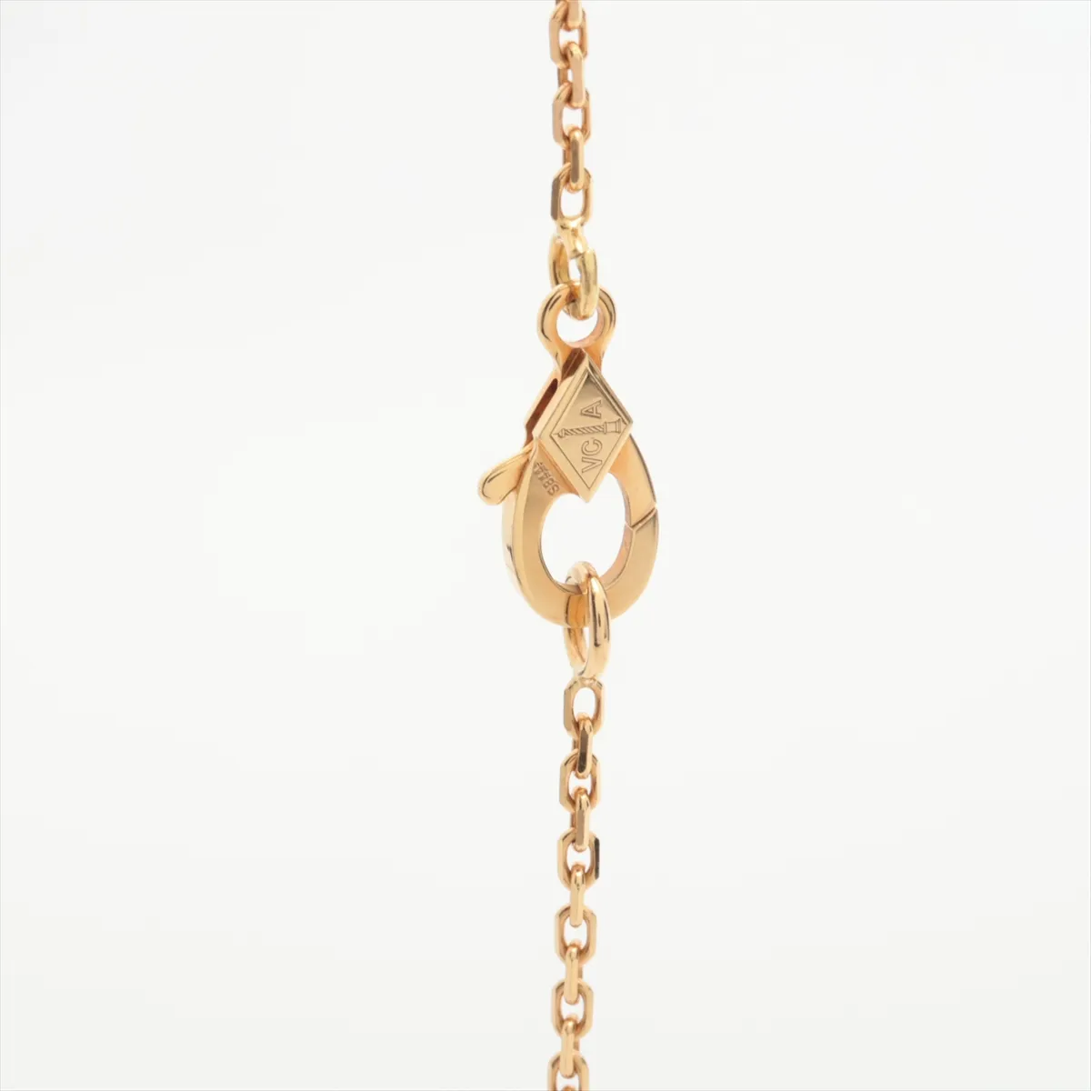 Vintage Alhambra Onyx Necklace 750 (Yellow Gold) 5.2g JA652390 — view 3