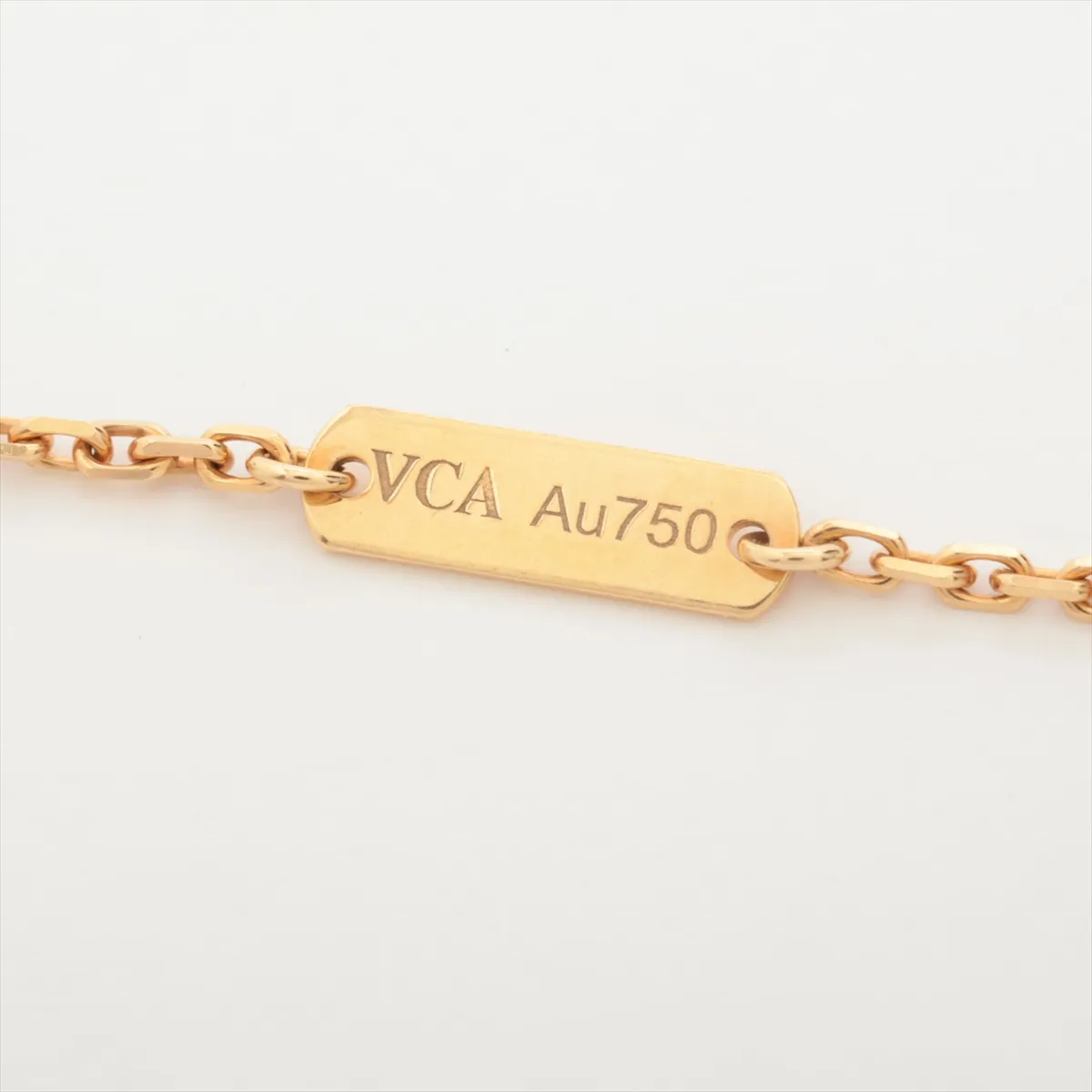 Vintage Alhambra Onyx Necklace 750 (Yellow Gold) 5.2g JA652390 — view 4