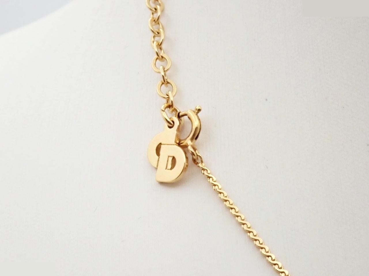 Gold necklace, chain approximately 42cm — view 2