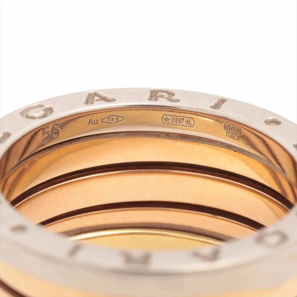 B.zero1 Perfect Mistake Ring 750 (YG x PG x WG) 11.8g 56 PMSV4K Spring Defect — view 3
