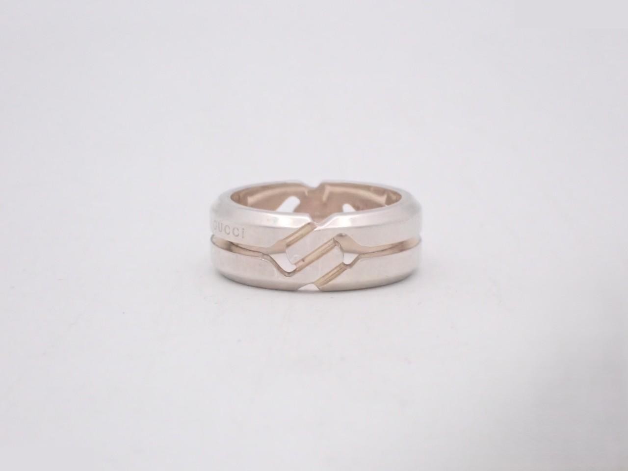 ring, 925 sterling silver, 6.4g, stamped "11", actual size #10